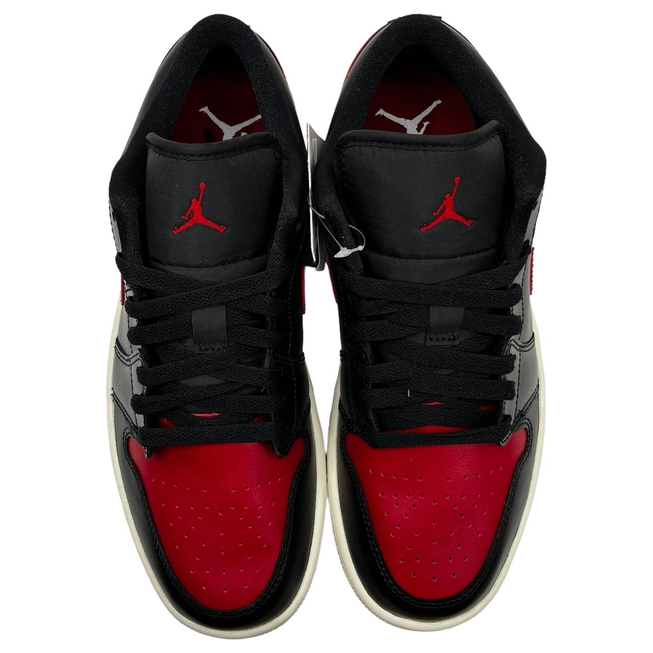 NIKE(ナイキ) WMNS Air Jordan 1 Low "Bred/Sail"/エアジョーダン1ロー DC0774-061 26cm レッド×ブラック