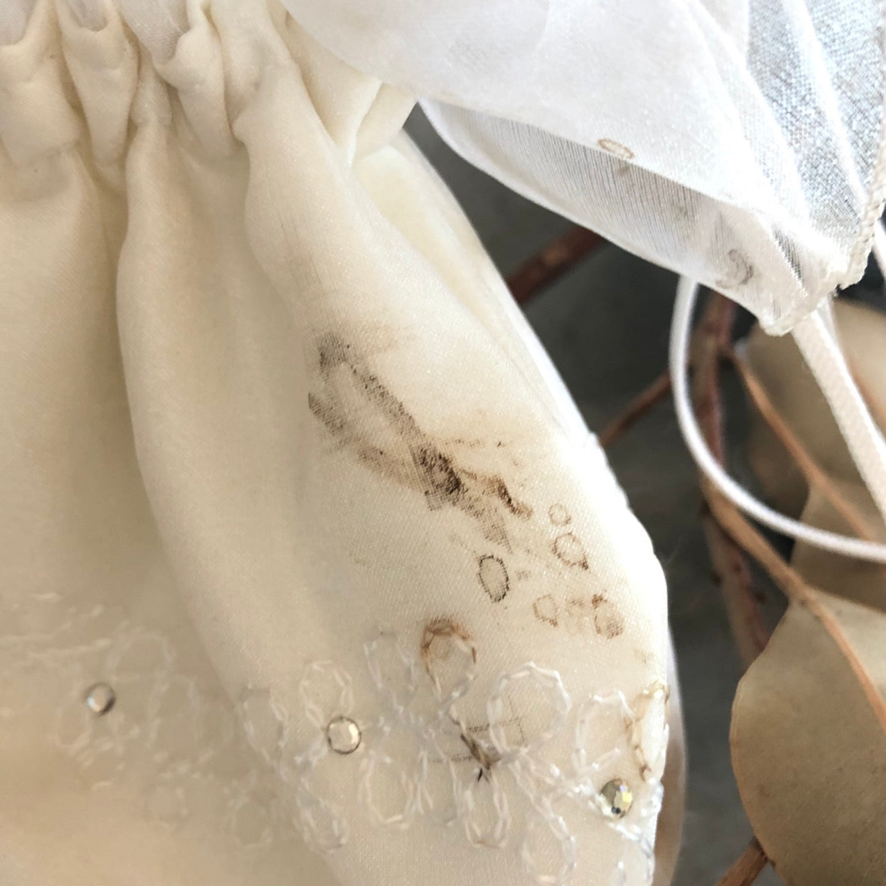 Euro Vintage(ヨーロッパヴィンテージ) Ame_チュールミニBAG ホワイト