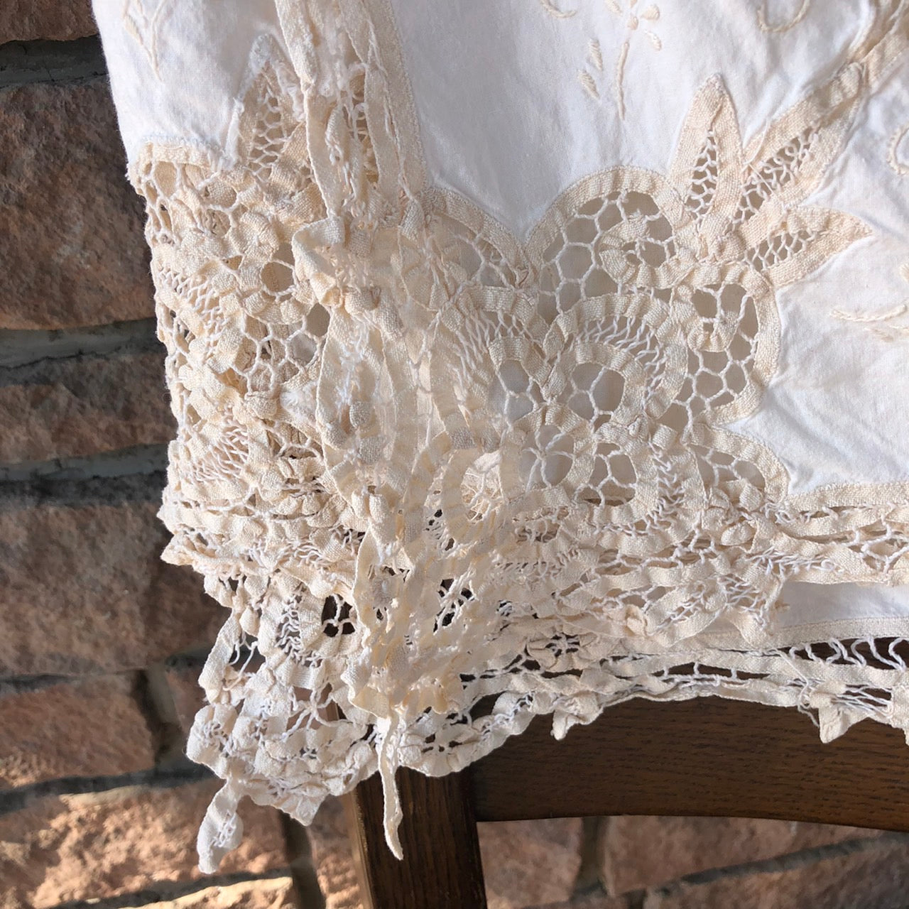 Vintage(ヴィンテージ) What_バテンレースのマルチクロス ホワイト