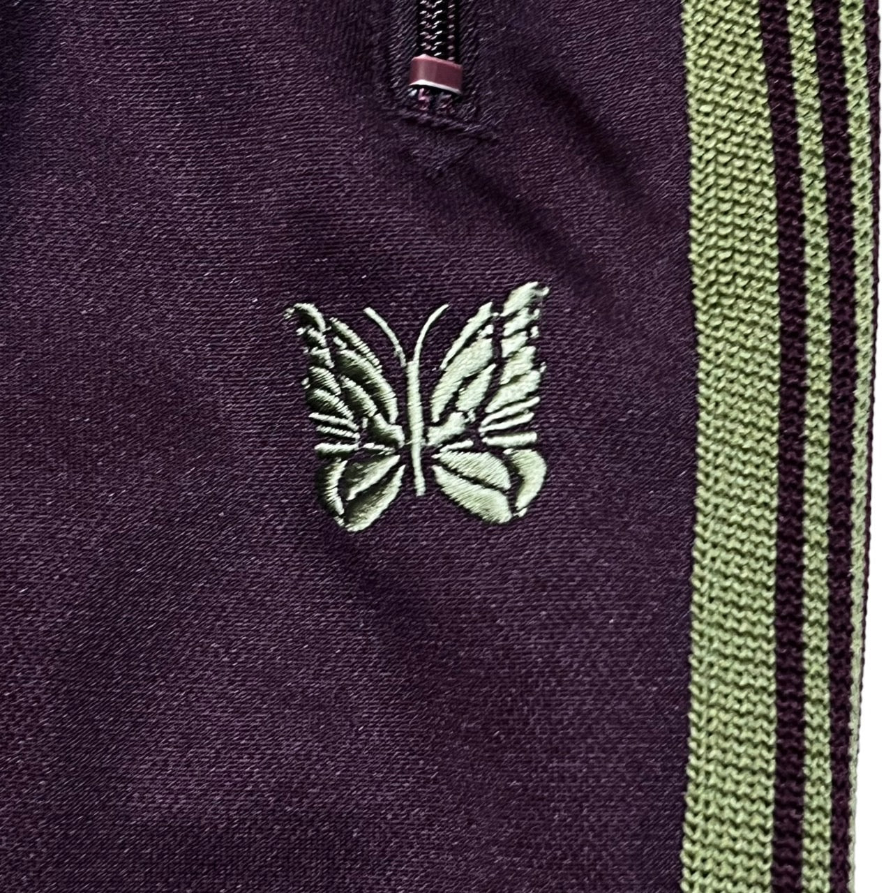 NEEDLES(ニードルズ) 21AW zipped track pant トラックパンツ ジャージ JO226 S マルーン Maroon Poly Smooth