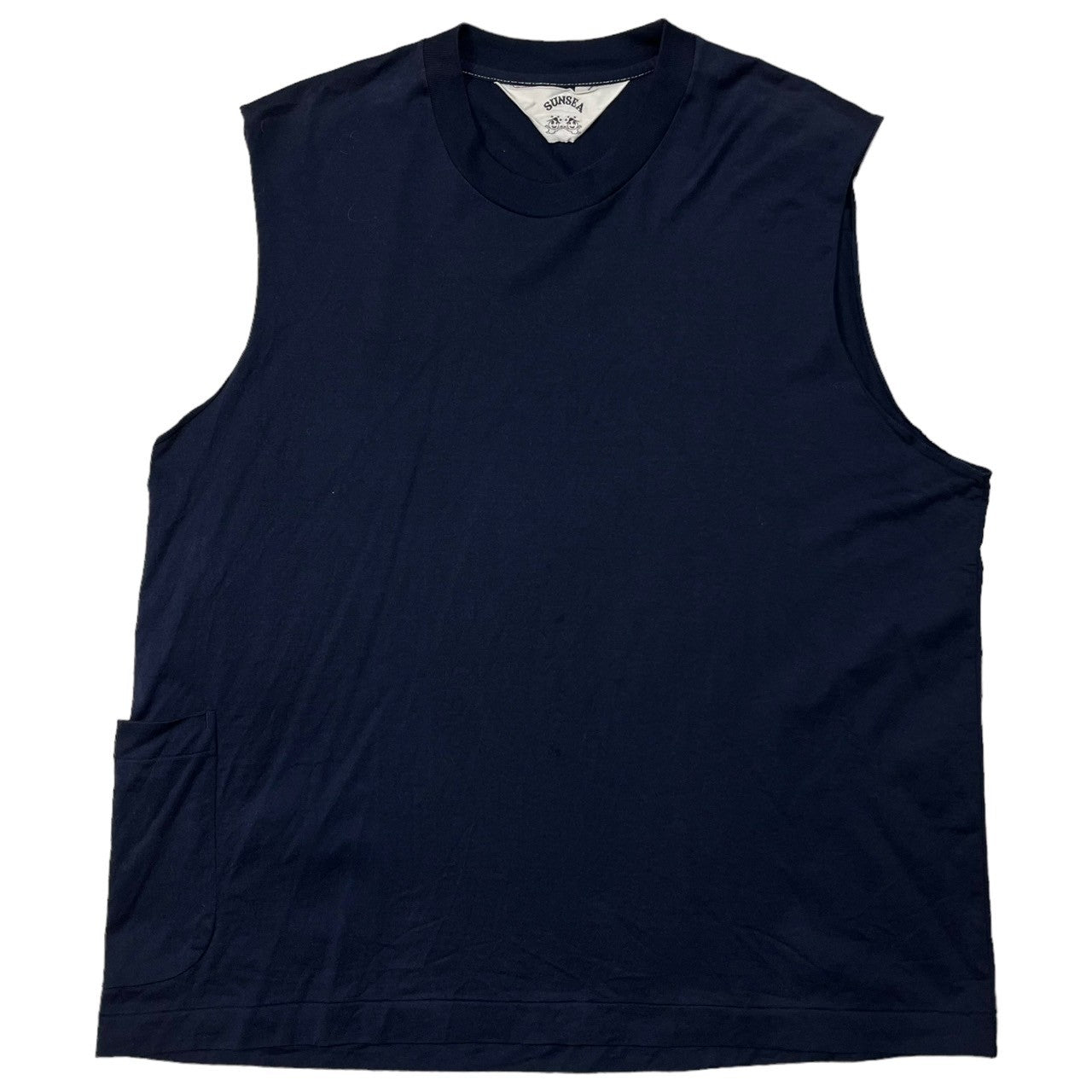 SUNSEA(サンシー) 22SS LAYERED 2TONE LONG-T レイヤード 2トーン ロングT 22S04 SIZE 2(M) ネイビー×ブラック