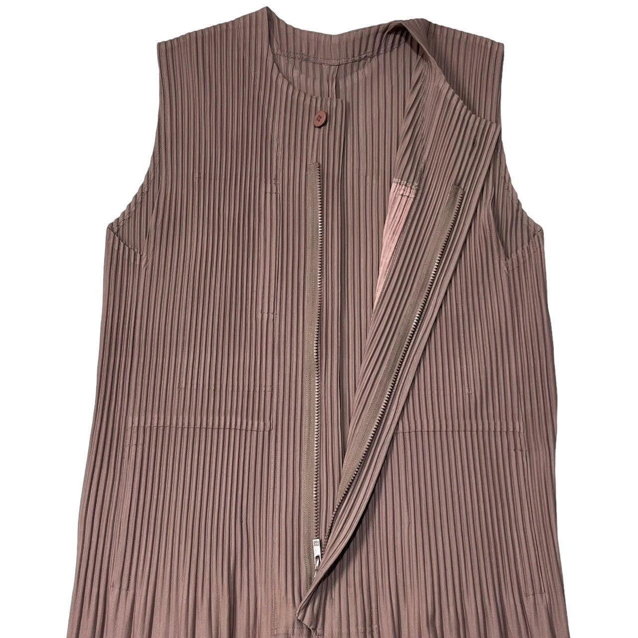 HOMME PLISSE ISSEY MIYAKE(オムプリッセイッセイミヤケ) pleated all in one プリーツ オールインワン つなぎ ジャンプスーツ オーバーオール HP91JI139 SIZE 1(S) ピンク