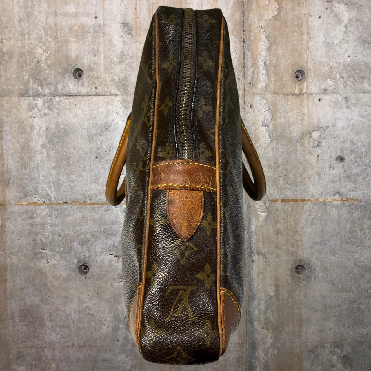 LOUIS VUITTON (ルイヴィトン) 89'sポルト・ドキュマンヴォワヤージュ/モノグラムブリーフケース M40226 ブラウン/モノグラム 製造番号:8912VI カデナ付