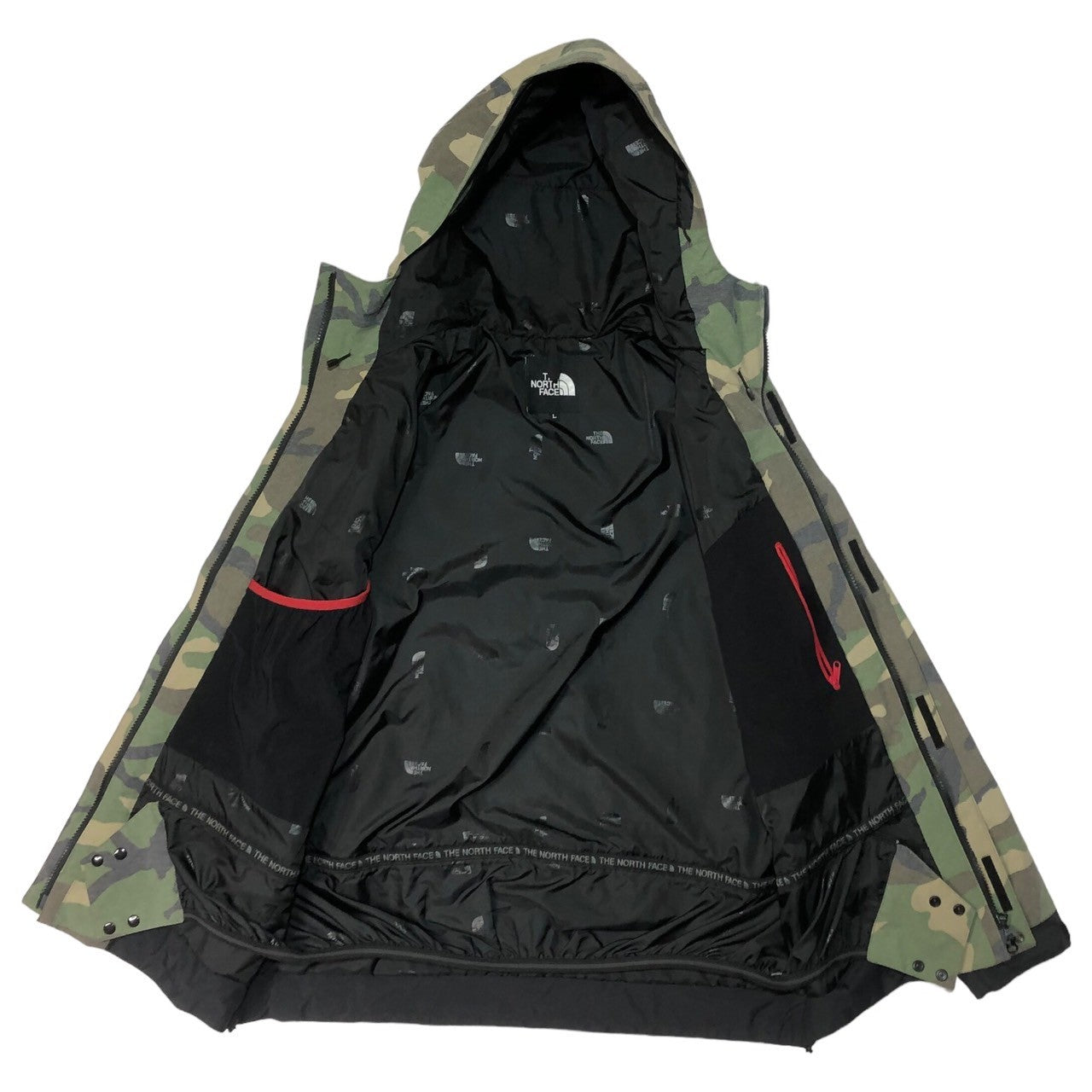 THE NORTH FACE(ザノースフェイス) GONZO JACKET ゴンゾージャケット マウンテンパーカー NS61228 L グリーン×カーキ カモフラ