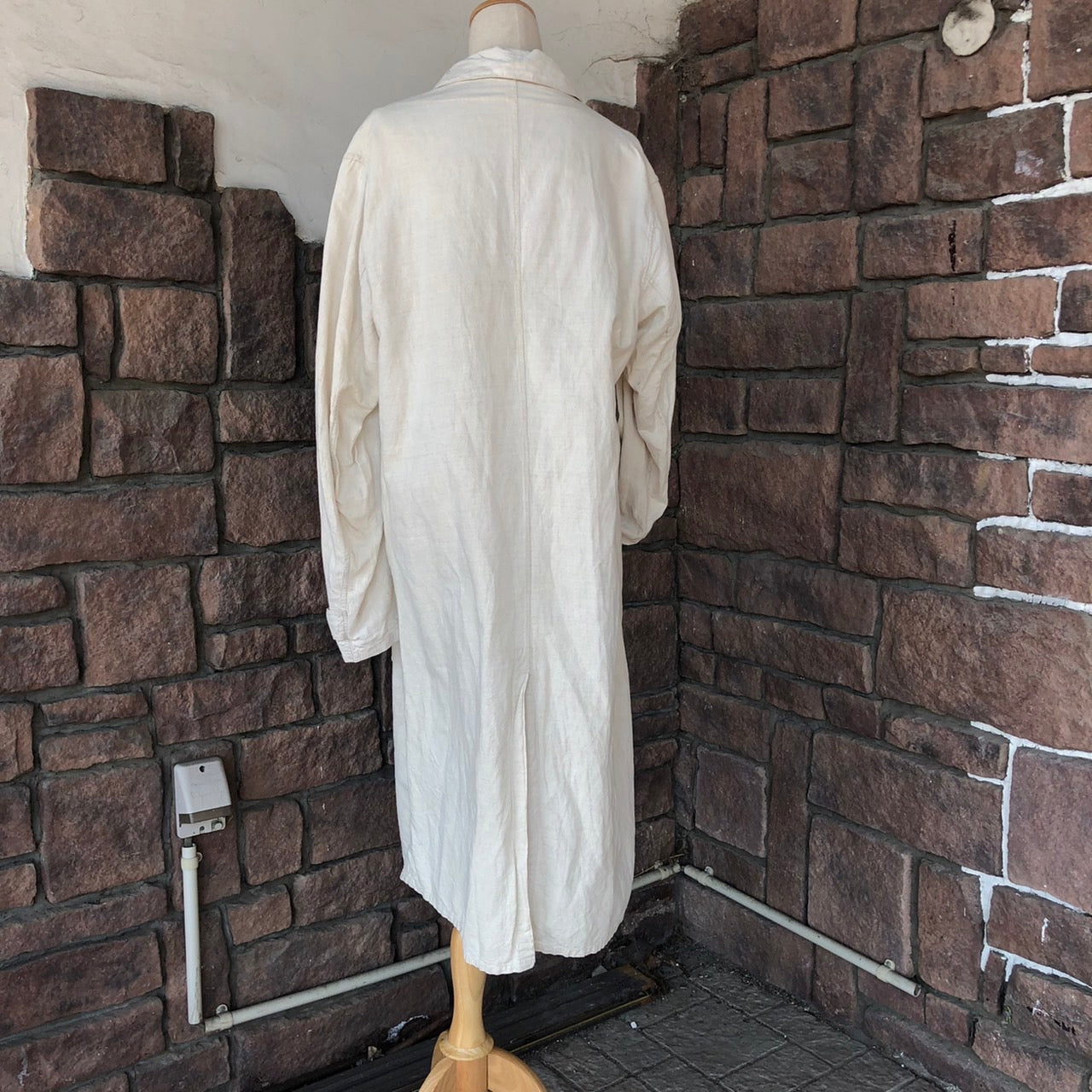 VINTAGE(ヴィンテージ) コットンリネンフレンチエンジニアコート 表記なし(Lサイズ程度) アイボリー