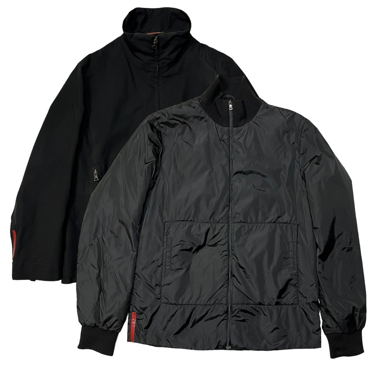 PRADA SPORT(プラダスポーツ) 00's "GORE-TEX" 3WAY nylon jacket ナイロンジャケット トダウン コート ジップアップ SIZE 48(L程度) ブラック Y2K