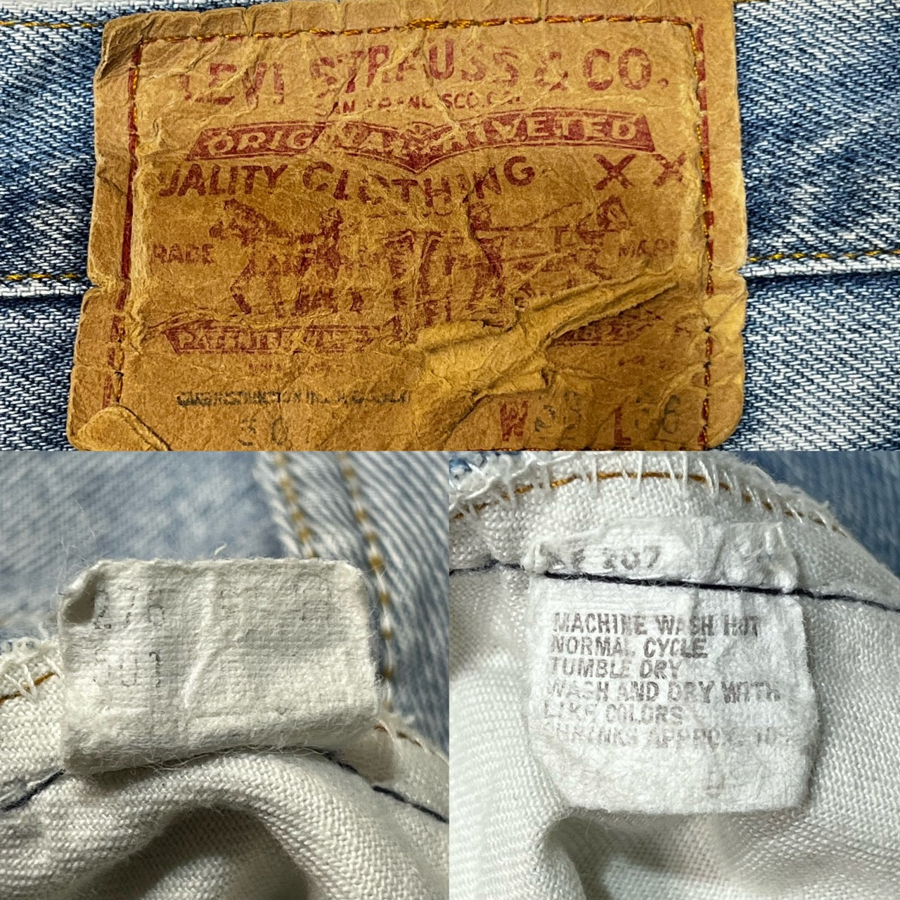Levi's(リーバイス) 80's 501 vintage denim pants ヴィンテージ デニム パンツ ジーンズ W33 インディゴ USA製 裏ボタン525