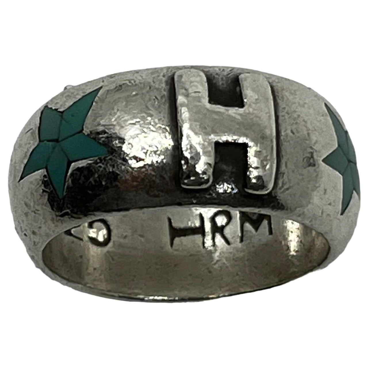 HOLLYWOOD RANCH MARKET(ハリウッドランチマーケット) H logo ring ロゴ リング 18.5号 シルバー silver925