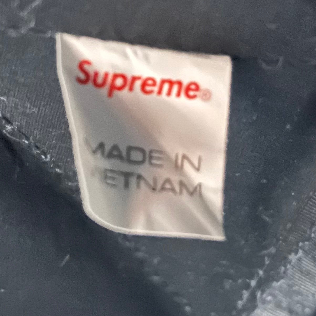 SUPREME(シュプリーム) 20SS Raffia Tote Bag ラフィア トート バッグ ロゴ 大きい ブラック×ホワイト