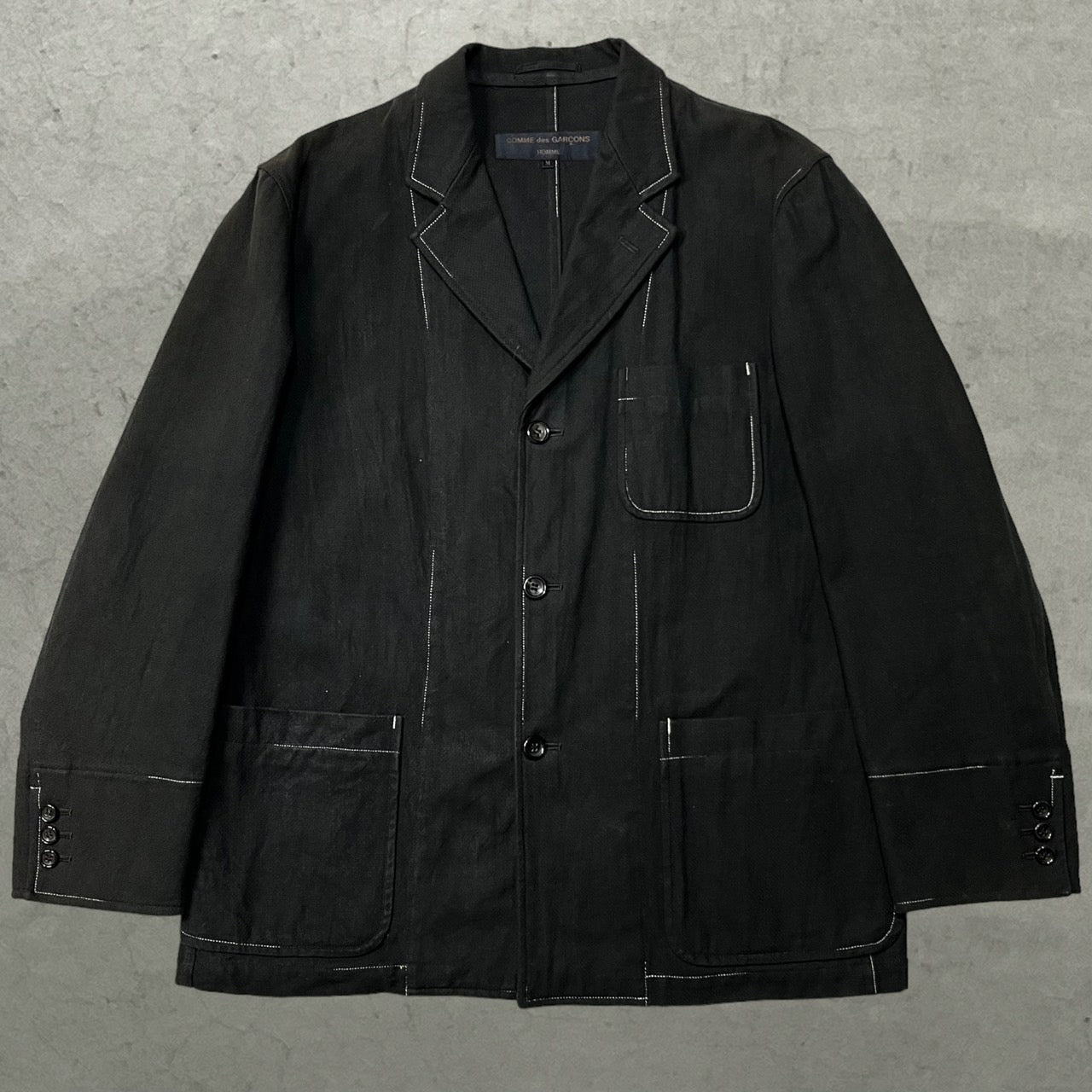 COMME des GARCONS HOMME(コムデギャルソンオム) 98AW white stitch ...