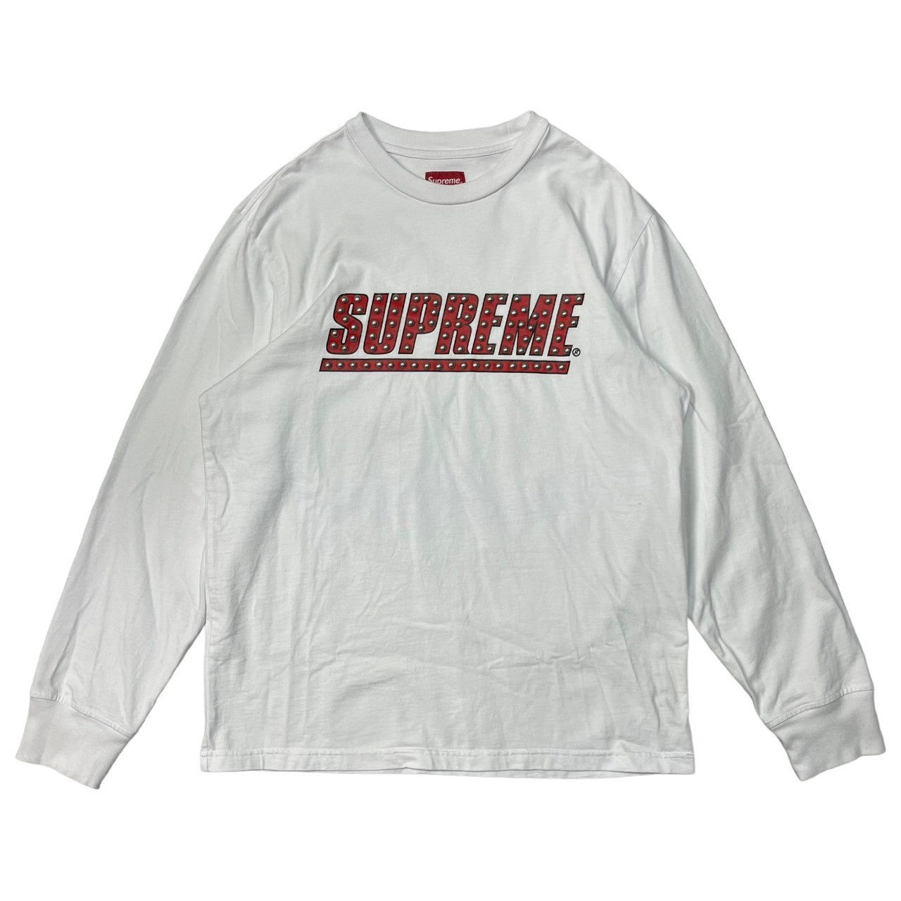 ファッションsupreme ロングTシャツ Studded Lサイズ　新品