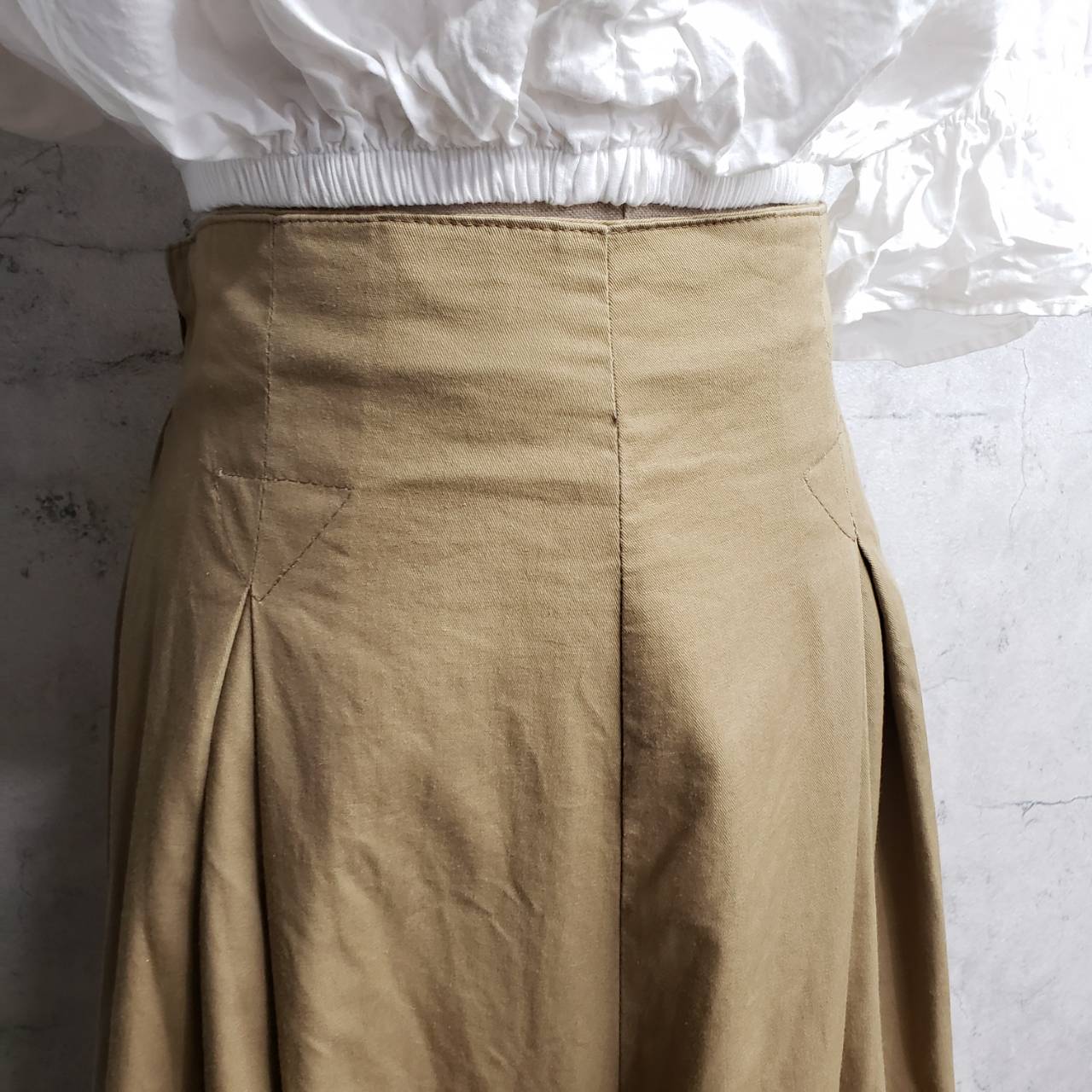 Euro Vintage(ヨーロッパヴィンテージ) Dandy_タックワイドパンツ 1(Mサイズ程度) ブラウン