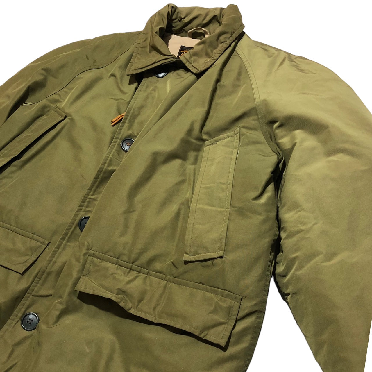 Eddie Bauer(エディーバウアー) 70~80'sミリタリーダウンジャケット カーキ L程度
