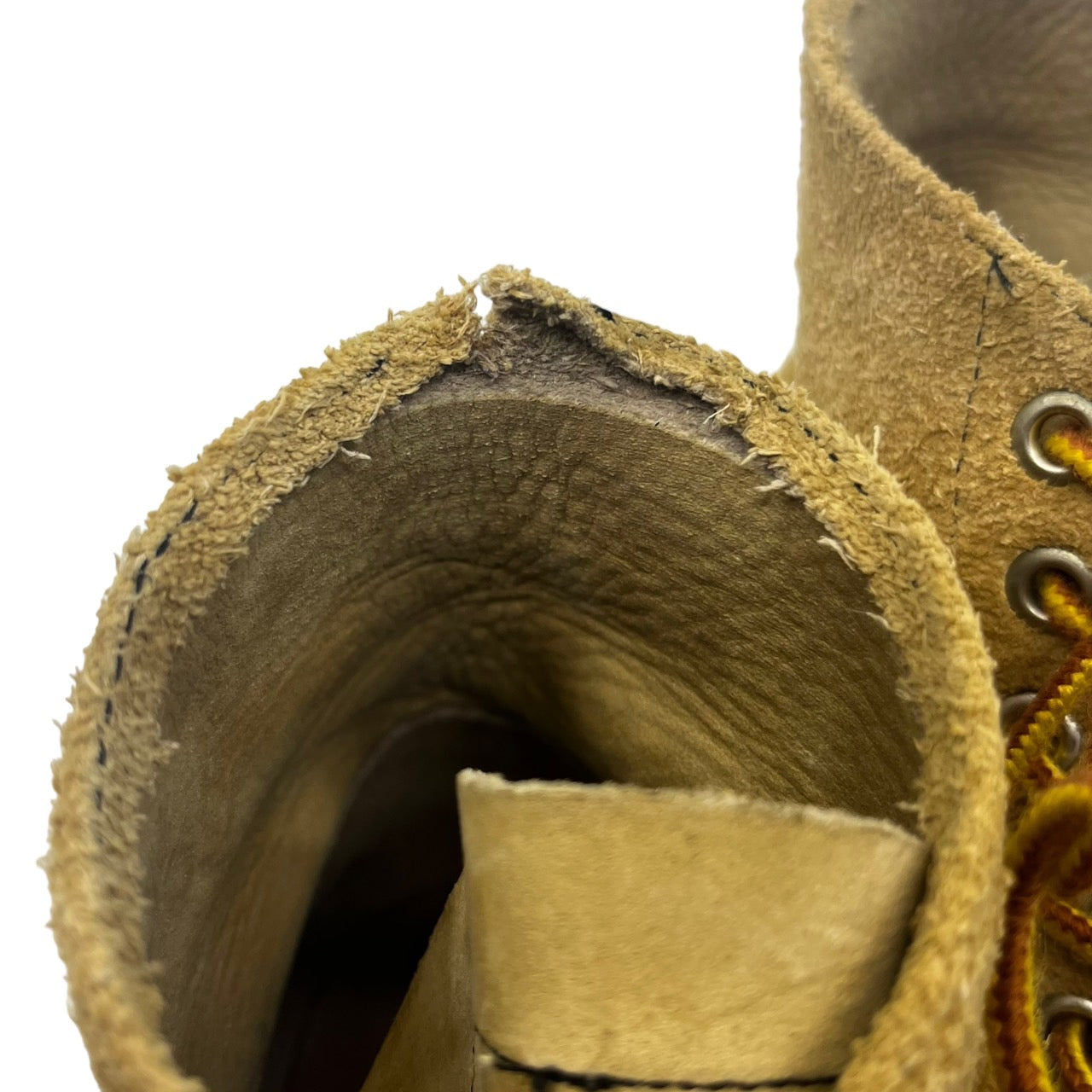 REDWING(レッドウィング) 90's 6" CLASSIC ROUND/6インチ クラシックラウンド/スウェードワークブーツ 08167 9(27cm程度) ベージュ 90年代/犬タグ