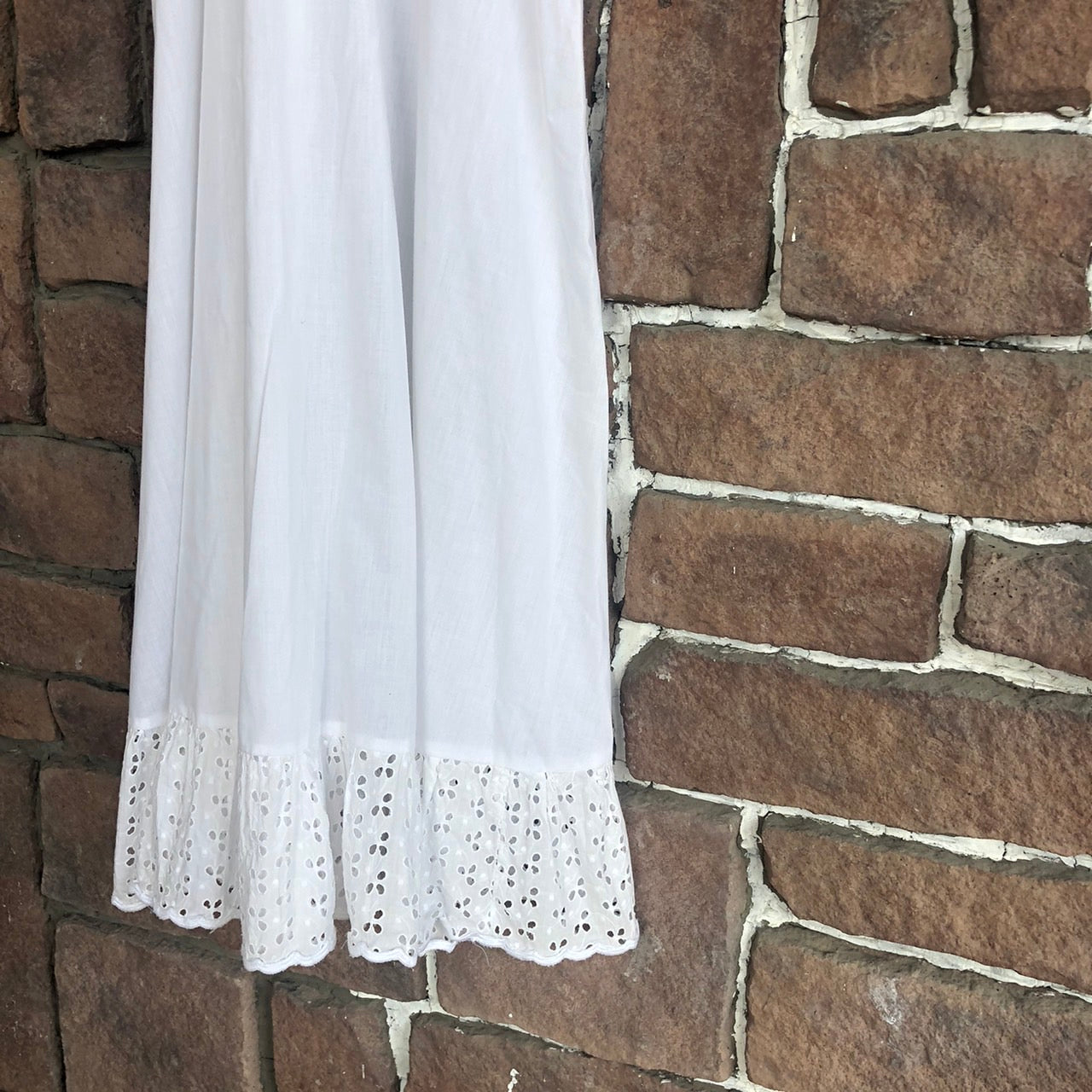 Euro Vintage(ヨーロッパヴィンテージ) Ukabu_リーフレースキャミワンピース 表記なし(Lサイズ程度) ホワイト