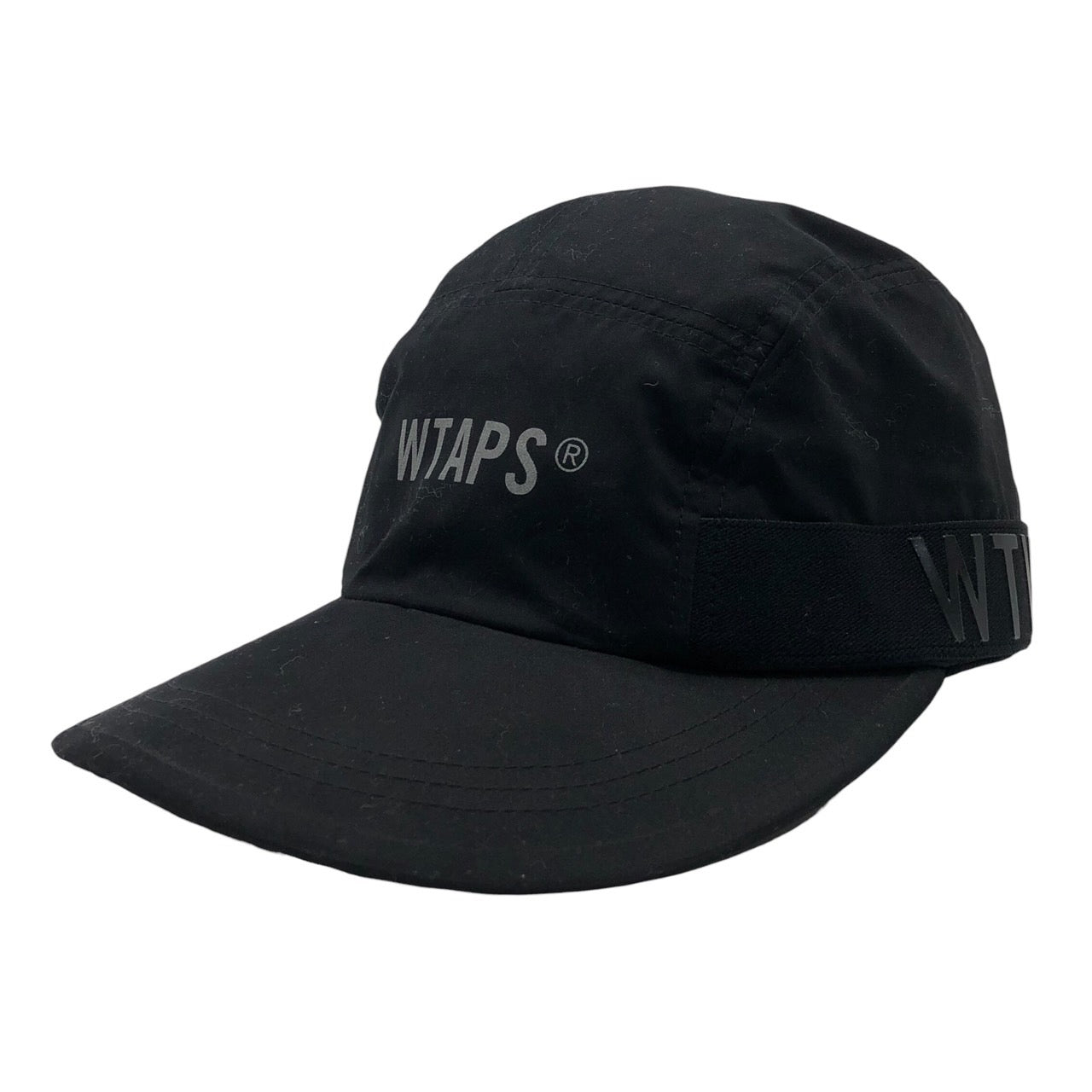 WTAPS(ダブルタップス) T-7. NYPO. TWILL ナイロン ロゴ キャップ 帽子 182HCDT-HT04 ブラック