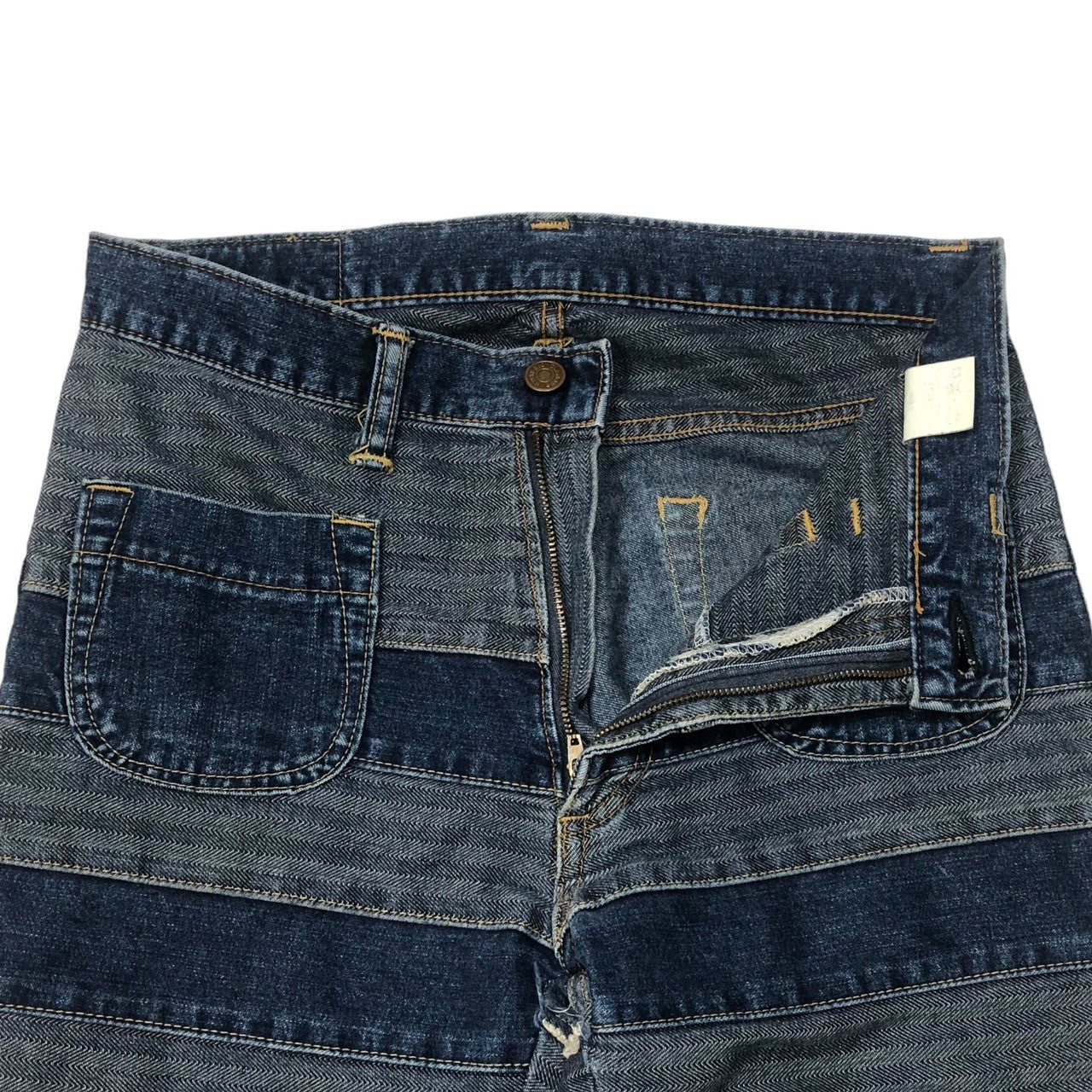 HYSTERIC GLAMOUR(ヒステリックグラマー) 00's Umihebi denim pants ウミヘビ ツギハギ デニム パンツ ジーンズ フレア 2AP-9632 M インディゴ ブルー系 Y2K 名作