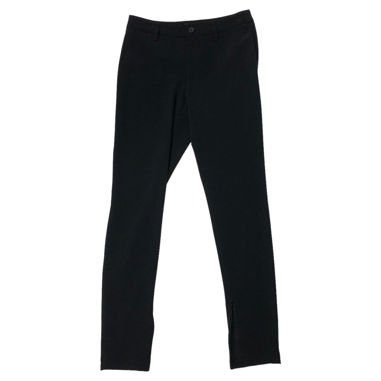 ISSEY MIYAKE(イッセイミヤケ) 90'sストレッチパンツ IM01FF057 SIZE 1(S) ブラック 銀タグ 裾ジップ仕様