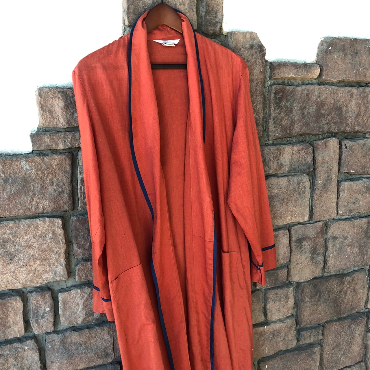 JC Penney(ジェーシーペニー) 70sロングカーディガン M オレンジ