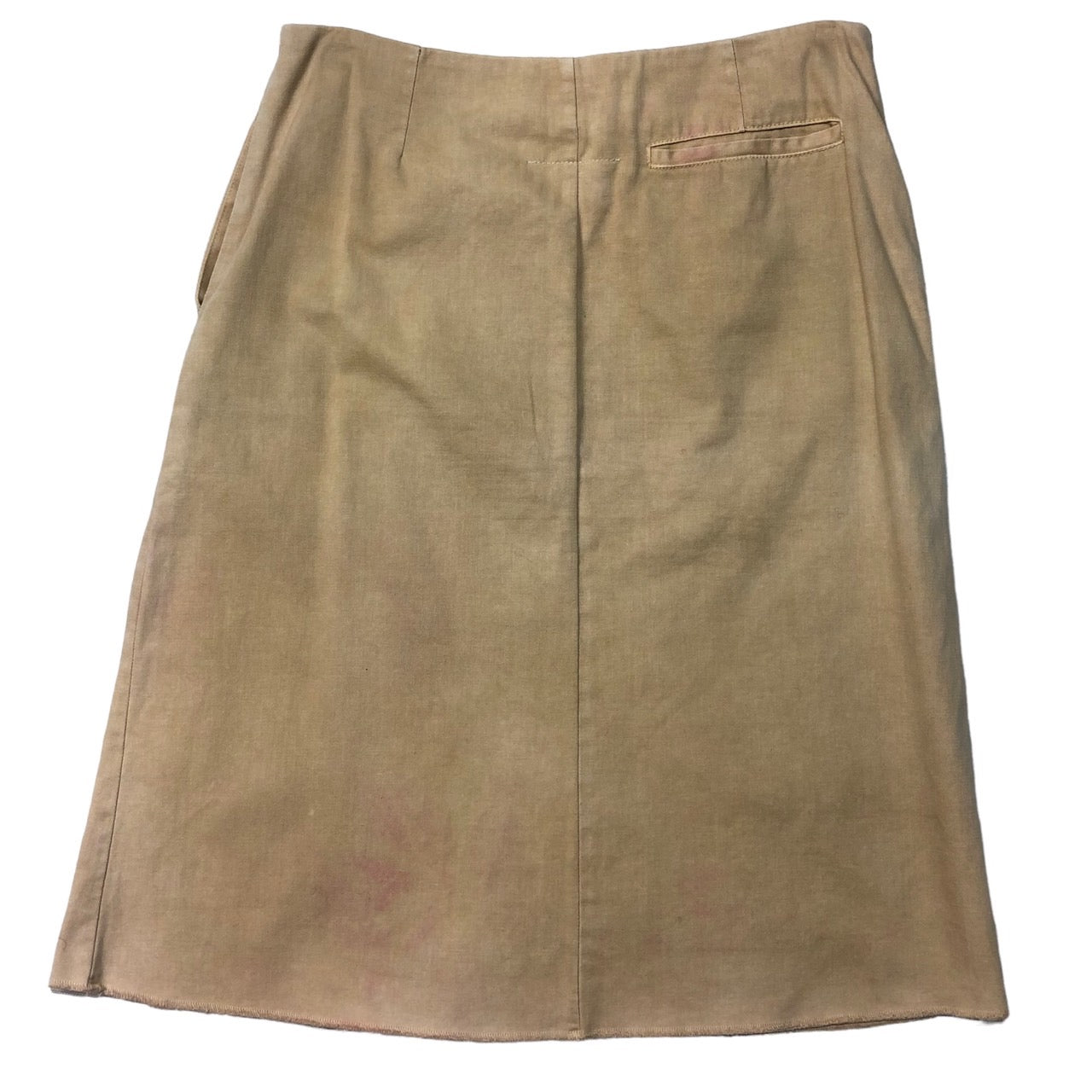 Martin Margiela 6(マルタンマルジェラシックス) 02SS~04AW waist snap button skirt/ウエストスナップボタンコットンスカート 832N10392557 40(Lサイズ程度) ベージュ 初期 本人期