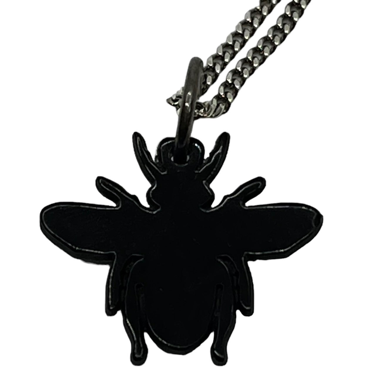 Dior HOMME(ディオールオム) "Bee"ネックレス/蜂/ビー/CDロゴ チェーン:シルバー/トップ:ブラック