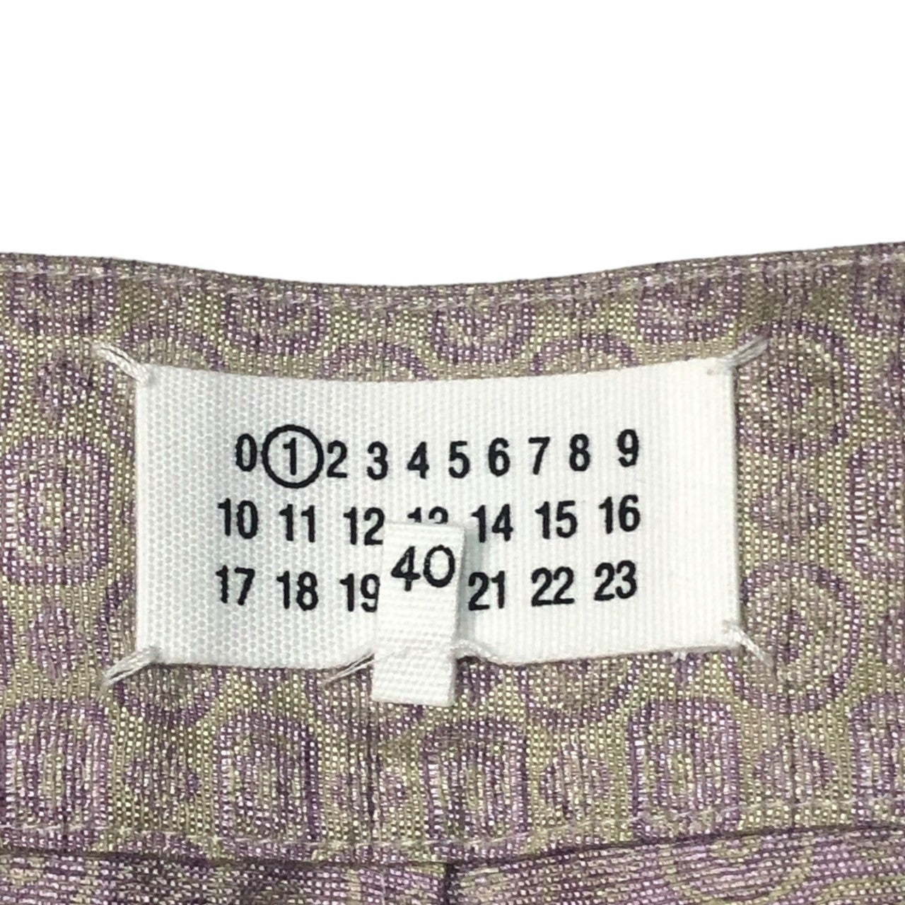 MAISON MARGIELA(メゾンマルジェラ) 17SS Fine pattern jacquard wide slacks 小紋ジャガードワイドスラックス S51KA0376 SIZE 40(L) パープル パンツ