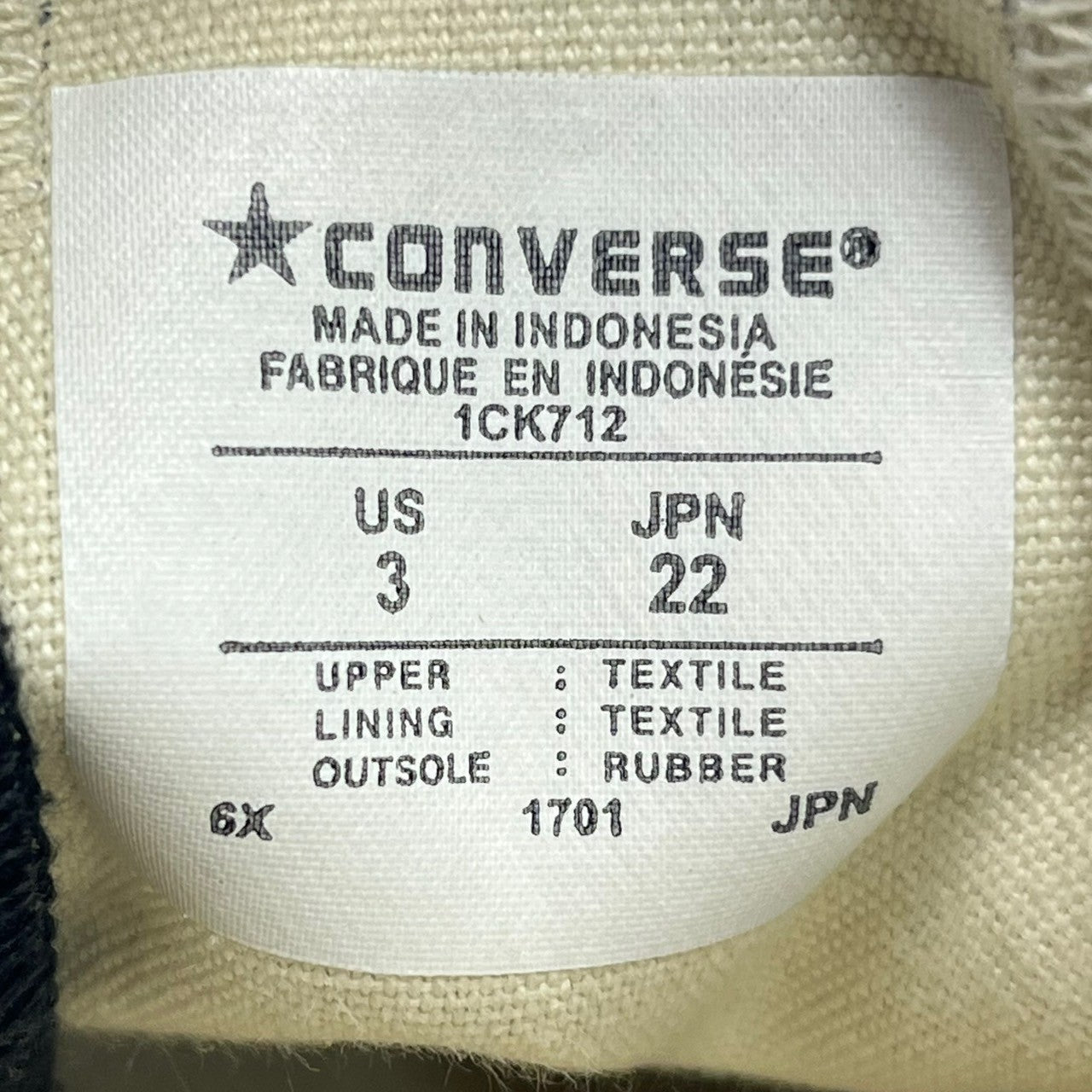 PLAY COMME des GARCONS×CONVERSE(プレイコムデギャルソン×コンバース) All Star OX PCDG "Black" オールスター ハート ロゴ ローカット スニーカー 1CK712 22cm ブラック