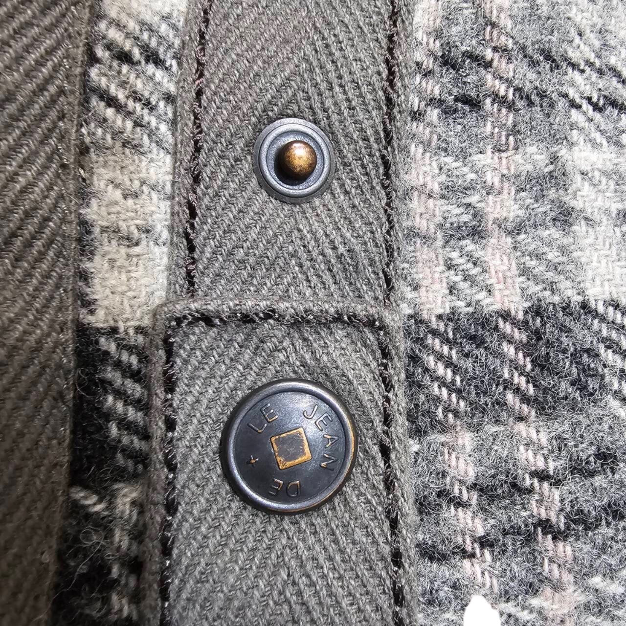 MARITHE FRANCOIS GIRBAUD(マリテフランソワジルボー) 00s Zip design wool check blouson SIZE L グレー×レッド