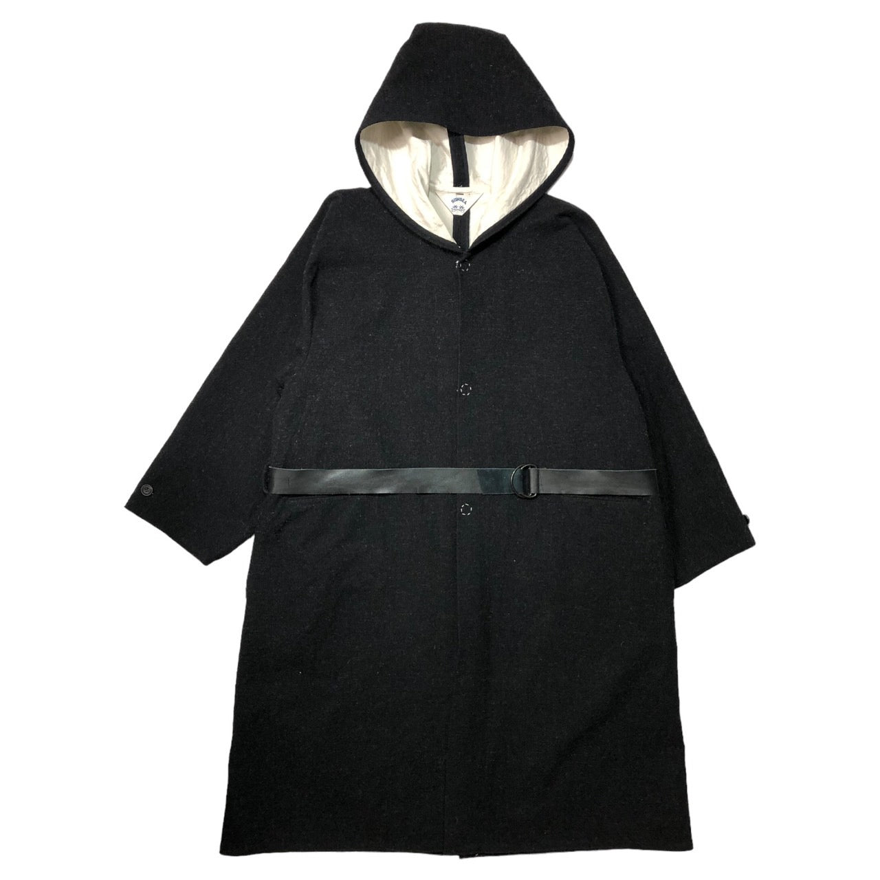 SUNSEA(サンシー) 18AW W-FACE WOOL JEDI CORT-2 ダブルフェイス ウール ジェダイ コート フーデット 18A38 SIZE 3(L程度) ダークグレー