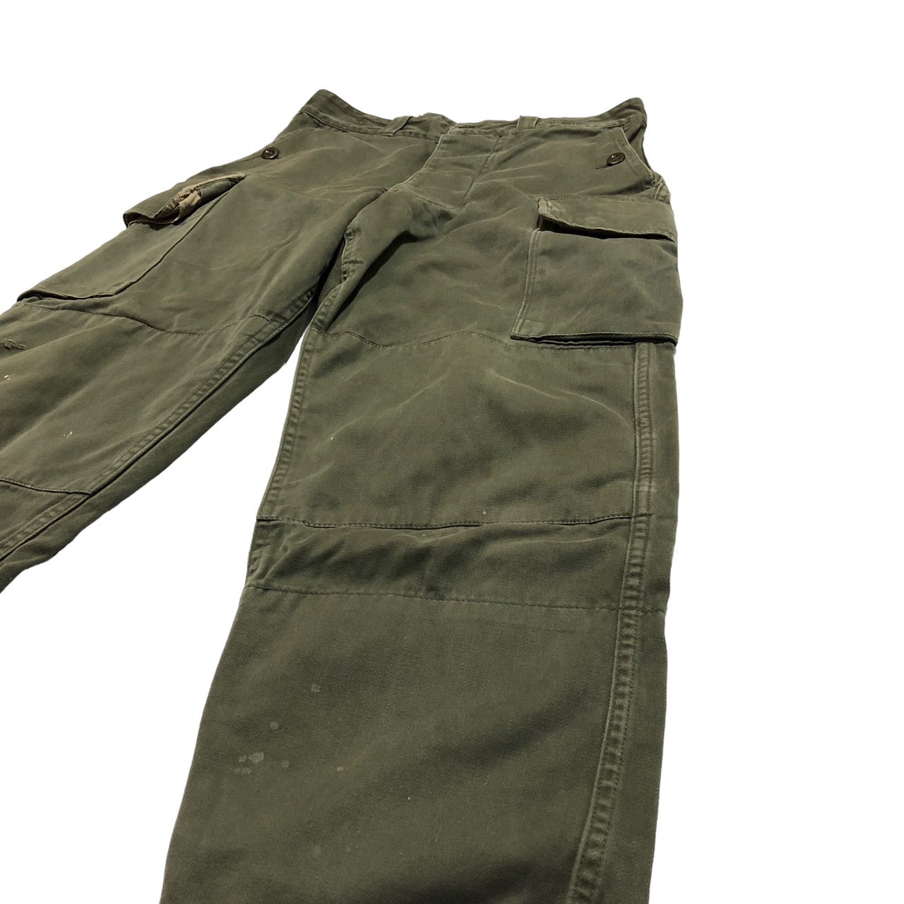 FRENCH MILITARY(フランス軍) 70's "PAUL BOYE"M-64 カーゴパンツ/テーパード 76(Mサイズ程度) カーキ/オリーブ SETE 1975 1975年 70年代 70s