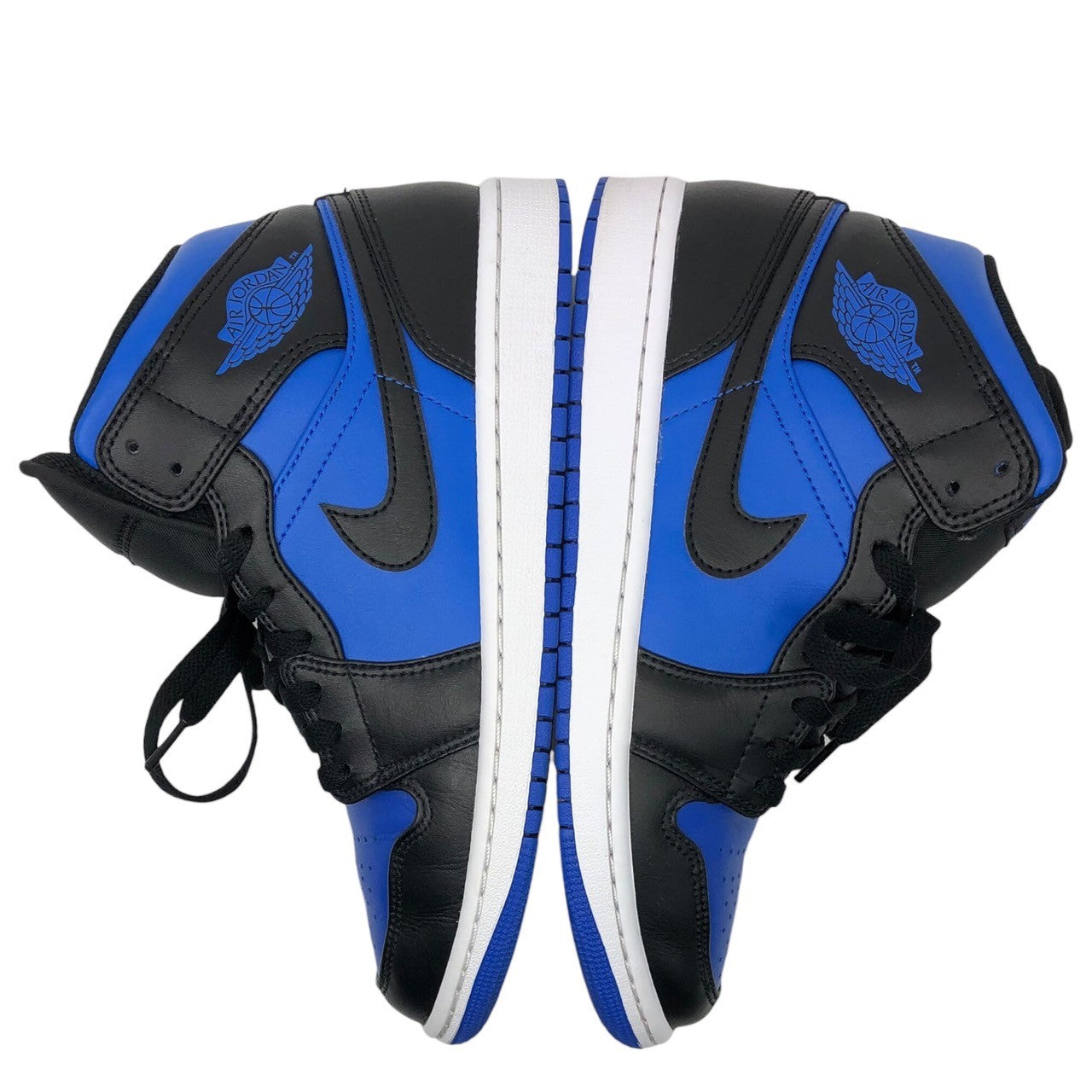 NIKE(ナイキ) Air Jordan 1 Mid "Black/White/Royal Blue" エアジョーダン1 ミッド ハイカット スニーカー DQ8426-042 25.5cm ブルー×ブラック ロイヤル