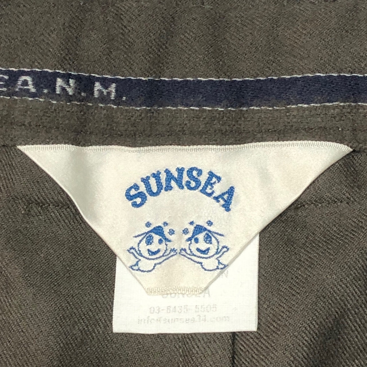 SUNSEA(サンシー) 18AW N.M Brushed M PANTS/ナイスマテリアルブラッシュドエムパンツ/ウール 18A43 SIZE 3(L) オリーブ