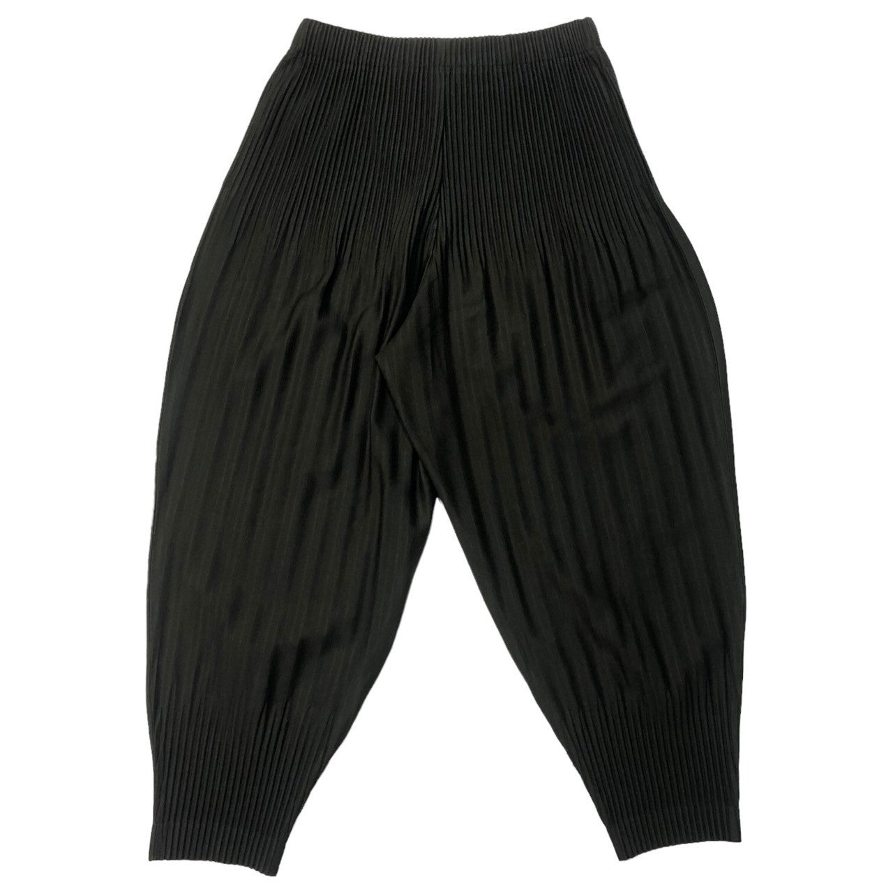 HOMME PLISSE ISSEY MIYAKE(オムプリッセイッセイミヤケ) erased pleated sarouel pants 消しプリーツサルエルパンツ HP55JF051 SIZE 1(S) ダークカーキ