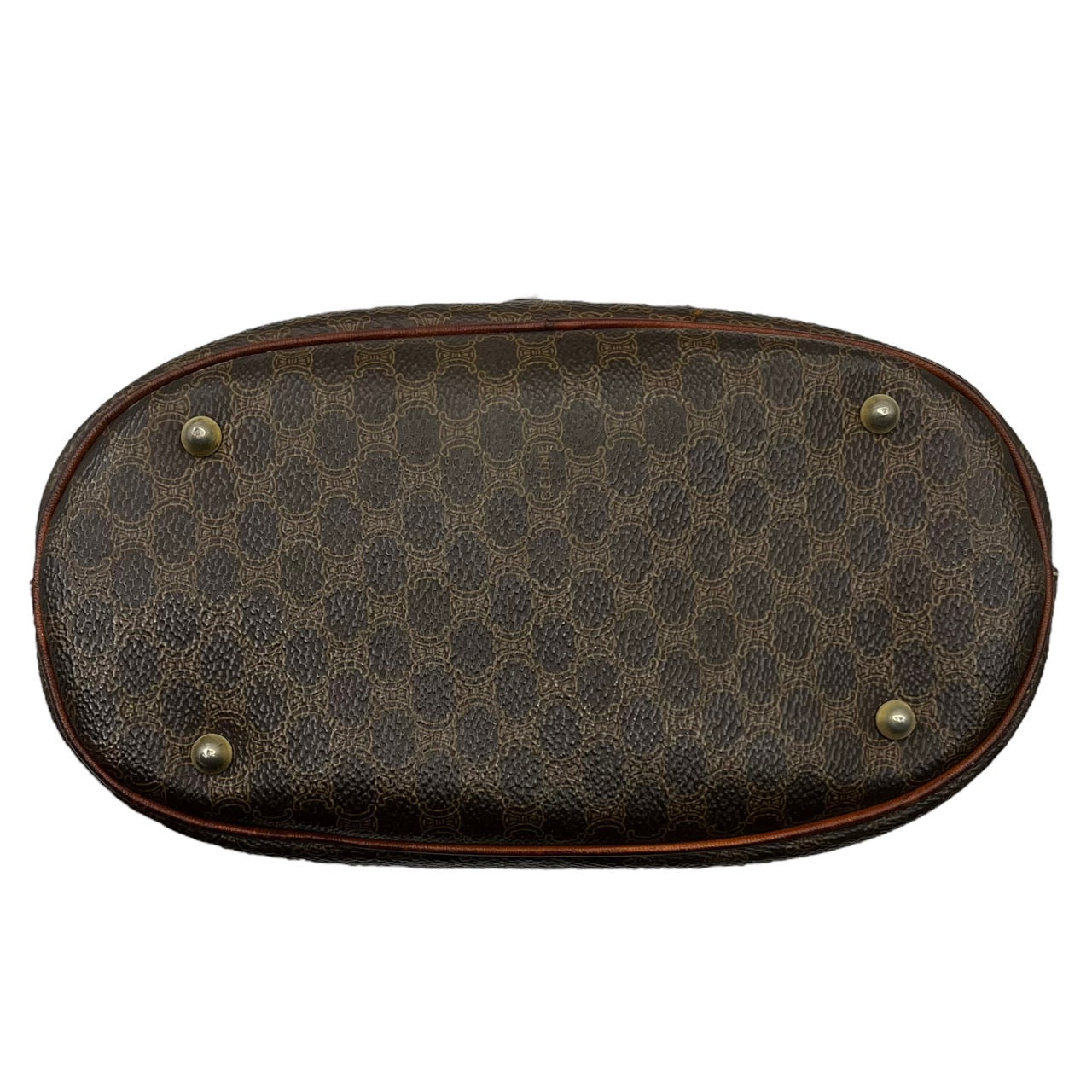 CELINE(セリーヌ) 90's bucket type tote bag/バケツ型トートバッグ/ヴィンテージ/マカダム柄 MC96 ブラウン ミニポーチ欠品