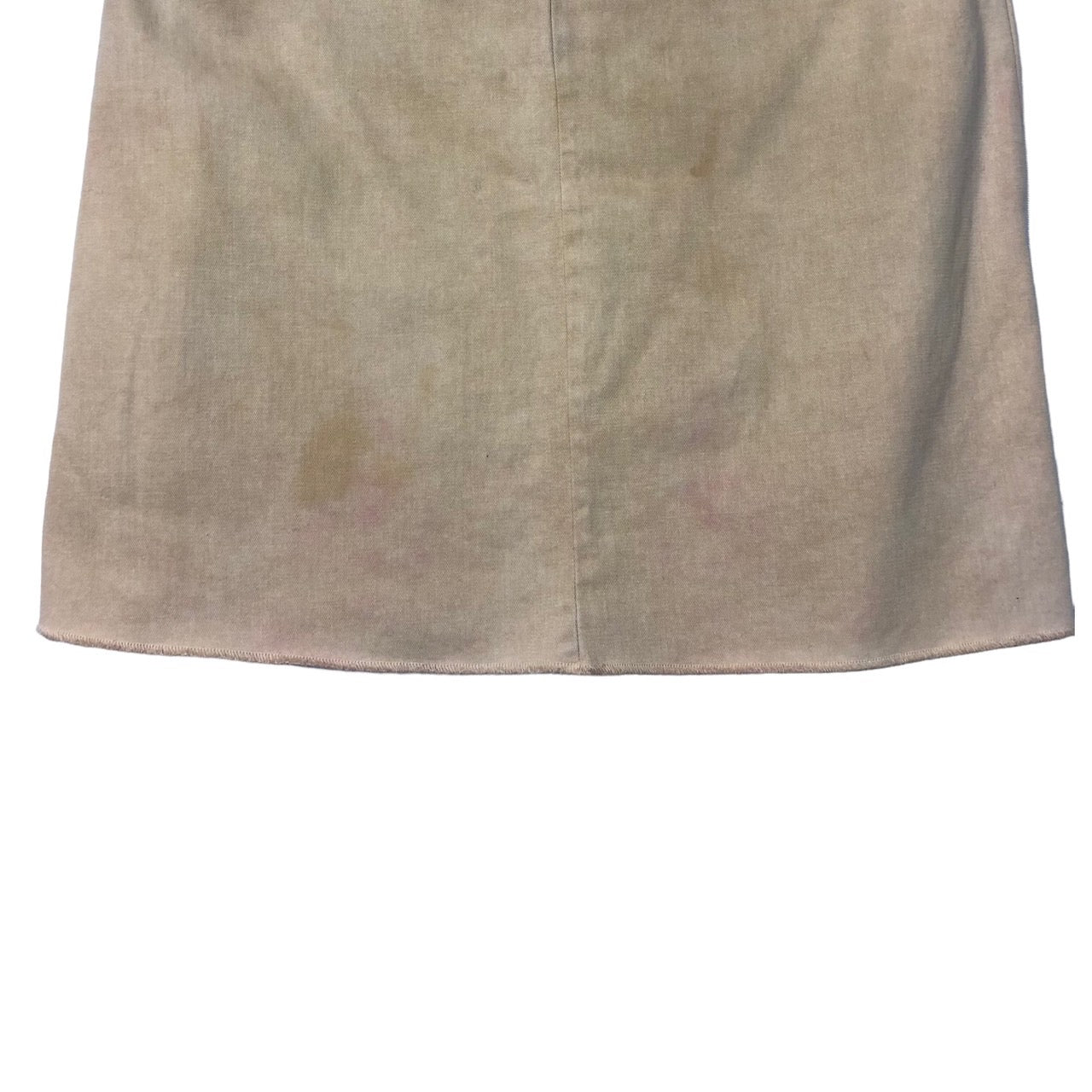 Martin Margiela 6(マルタンマルジェラシックス) 02SS~04AW waist snap button skirt/ウエストスナップボタンコットンスカート 832N10392557 40(Lサイズ程度) ベージュ 初期 本人期