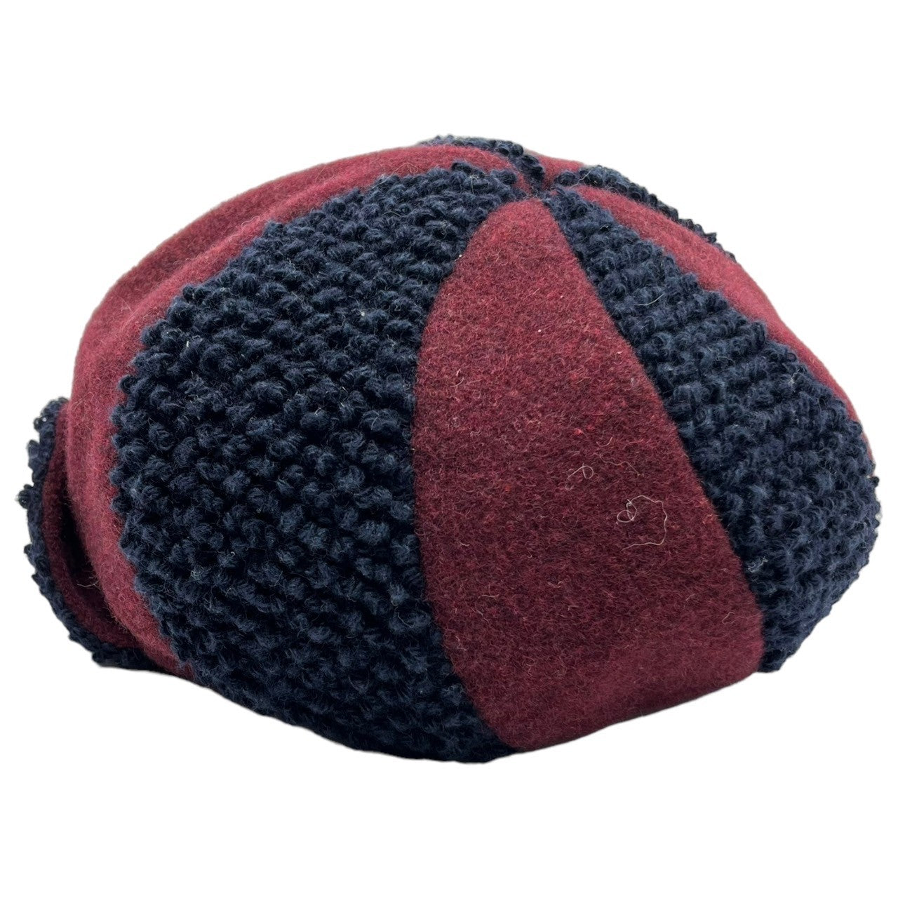 Vivienne Westwood(ヴィヴィアンウエストウッド) Wool blend different material casquette ウール ブレンド 異素材 キャスケット 帽子 26-041-67185 S~M ネイビー×レッド