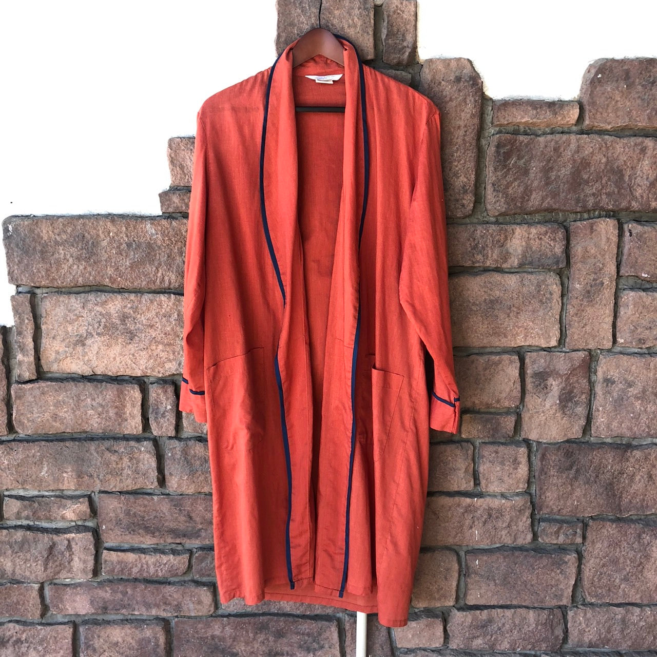 JC Penney(ジェーシーペニー) 70sロングカーディガン M オレンジ