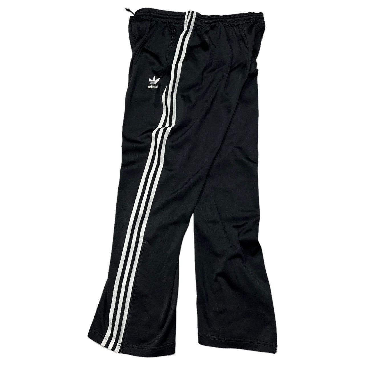 adidas(アディダス) 00's 3line wide truck pants 3本ライン ワイド トラック パンツ ジャージ SIZE XO ブラック×ホワイト 万国旗タグ