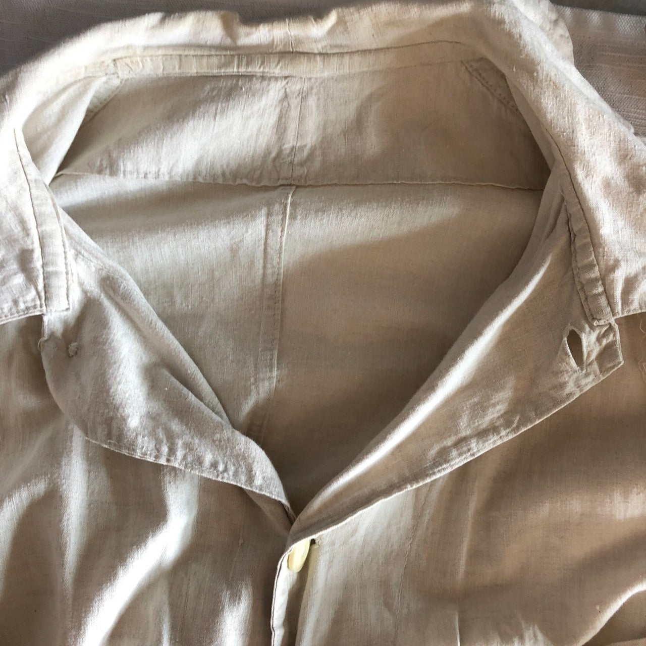 VINTAGE(ヴィンテージ) コットンリネンフレンチエンジニアコート 表記なし(Lサイズ程度) アイボリー