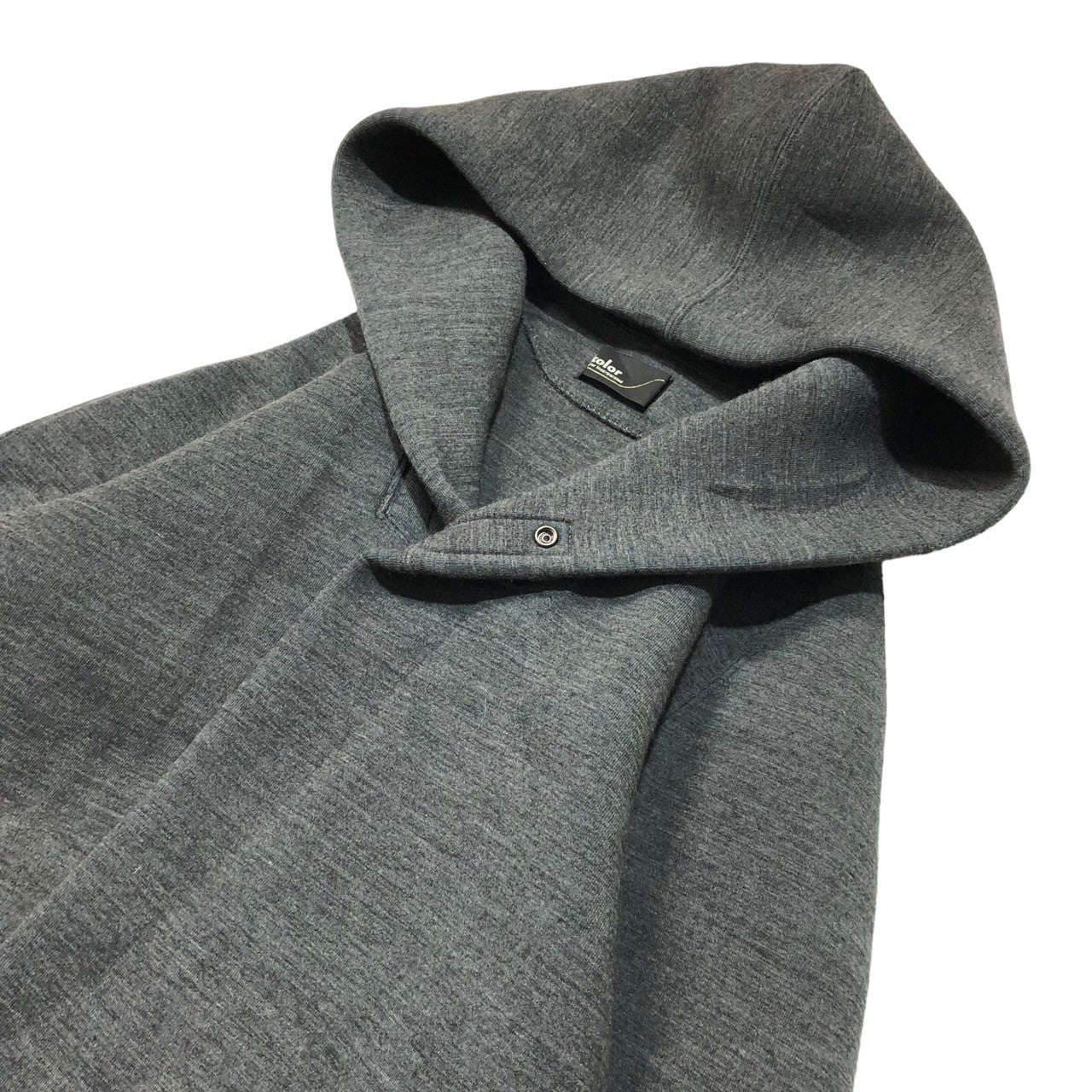 kolor(カラー) 12AW bonded zip hoodie ボンディング ジップ パーカー 12WCM-T08203 SIZE 1(S) グレー