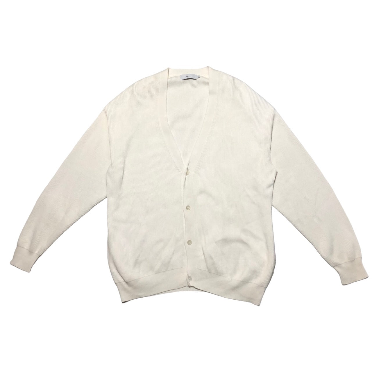 Graphpaper(グラフペーパー) High Density Cotton Knit Cardigan/高密度コットンニットカーディガン  GM201-80075 SIZE 2(M) ホワイト 完売品