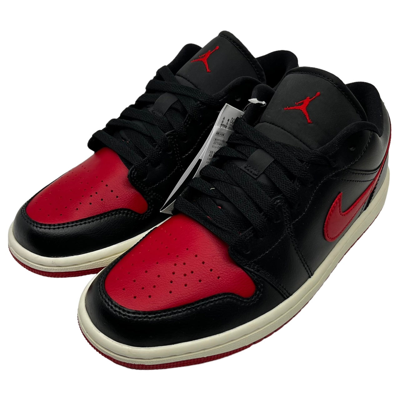NIKE(ナイキ) WMNS Air Jordan 1 Low "Bred/Sail"/エアジョーダン1ロー DC0774-061 26cm レッド×ブラック