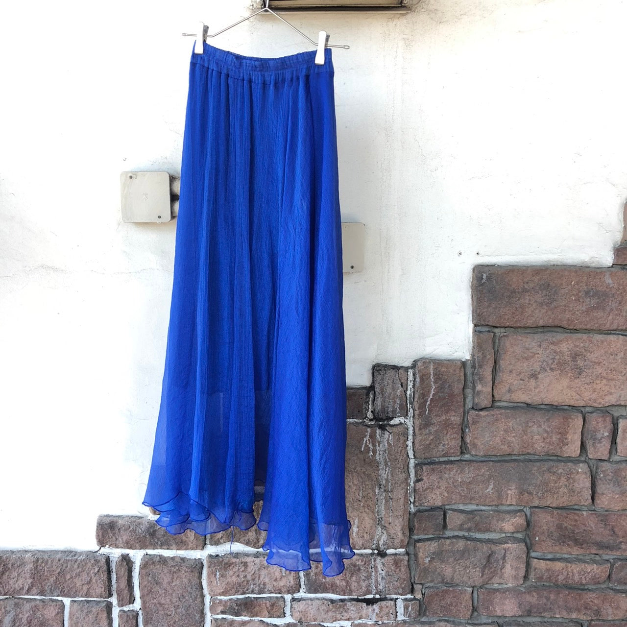 VINTAGE(ヴィンテージ) シアーマーメードスカート FREE ブルー