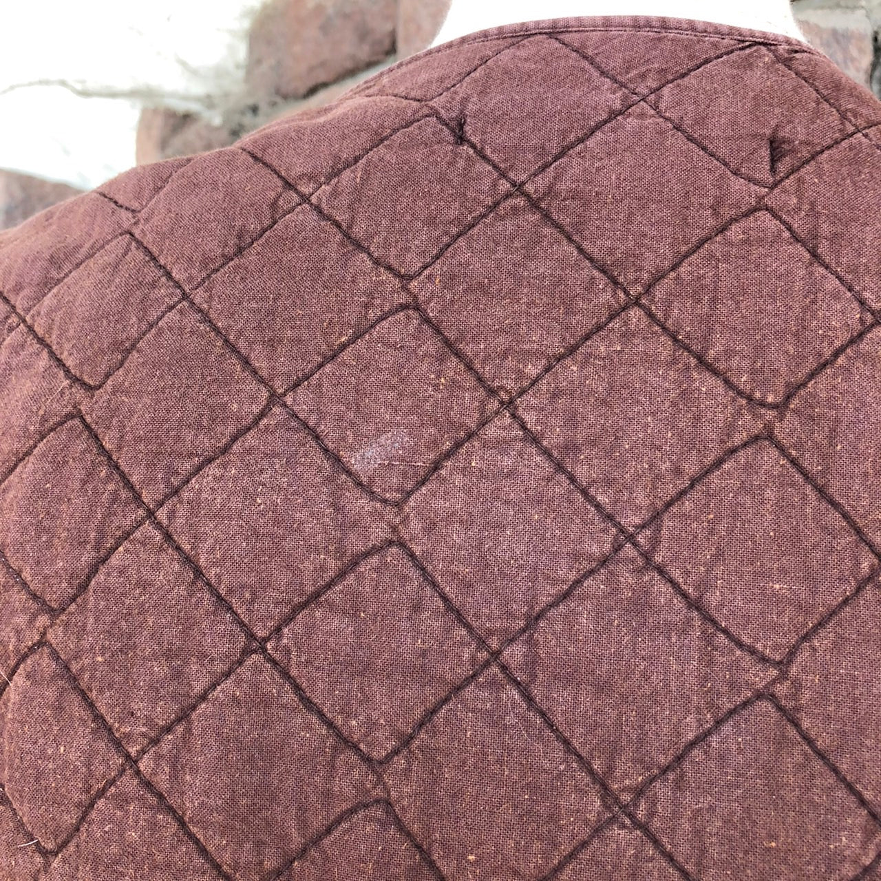 belgian army(ベルギー軍) 50sキルティングリメイクカーディガン 44/48(Mサイズ程度) ブラウン BEGETEX