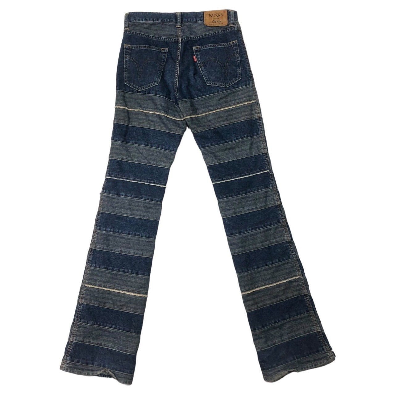 HYSTERIC GLAMOUR(ヒステリックグラマー) 00's Umihebi denim pants ウミヘビ ツギハギ デニム パンツ ジーンズ フレア 2AP-9632 M インディゴ ブルー系 Y2K 名作