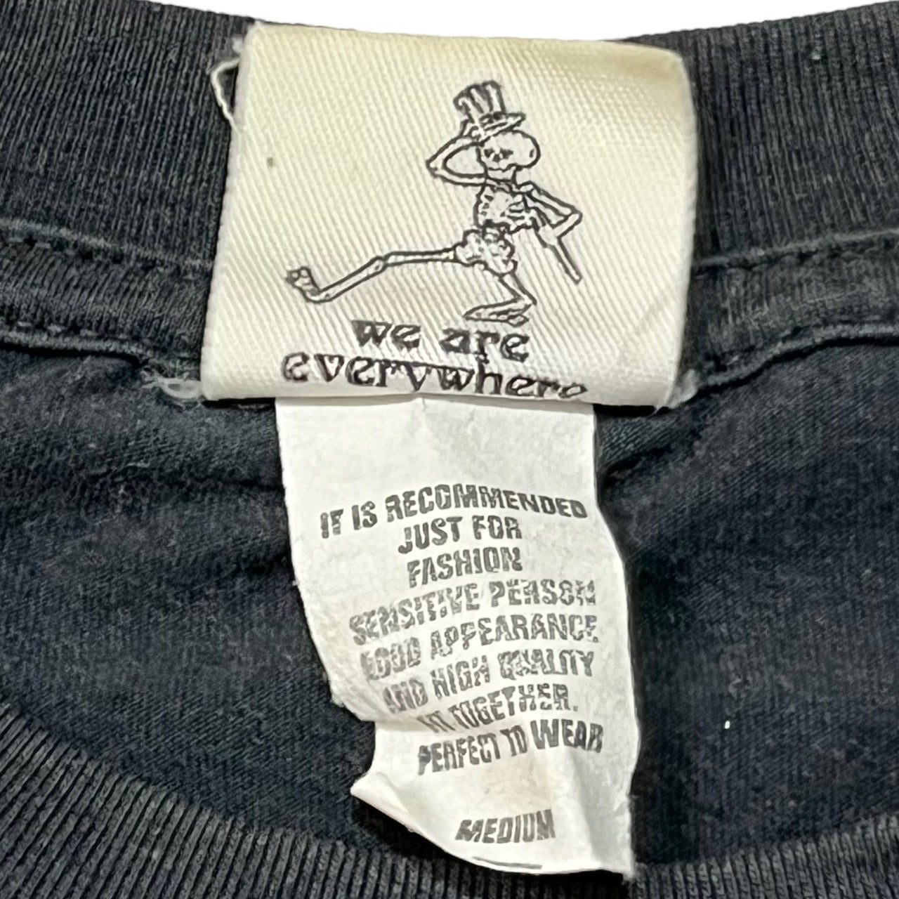 Grateful Dead(グレイトフルデッド) 00's skull band tee/バンドTシャツ/プリント/半袖/ヴィンテージ M ブラック ©2005 GDP inc. アメリカロックバンド