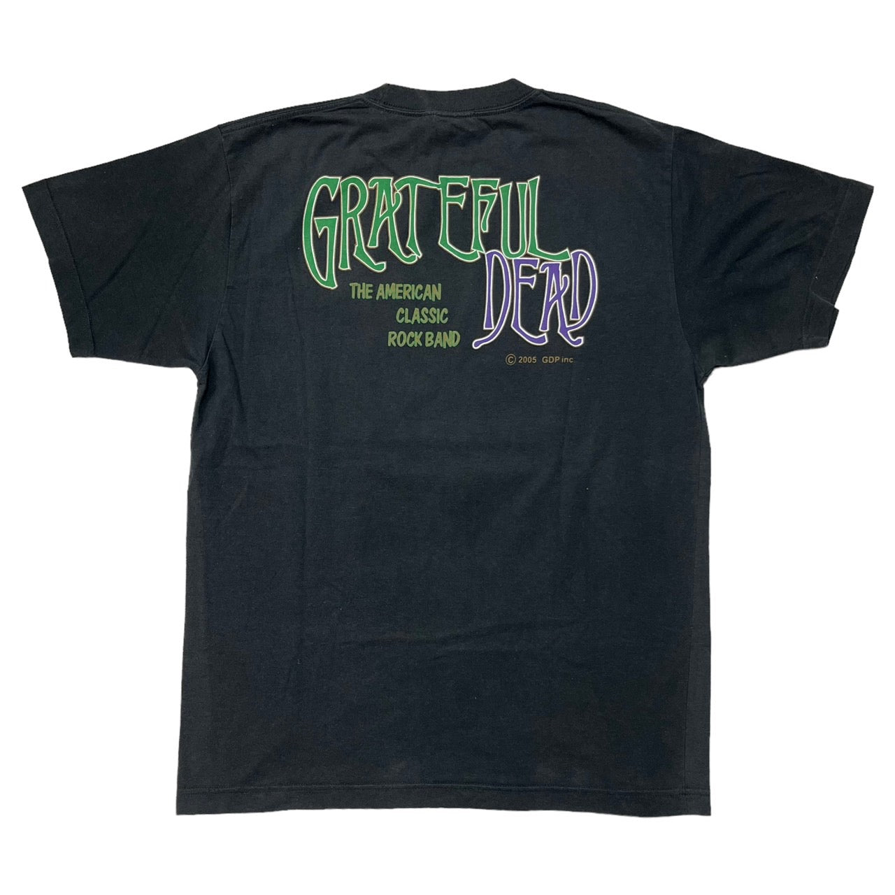 Grateful Dead(グレイトフルデッド) 00's skull band tee/バンドTシャツ/プリント/半袖/ヴィンテージ M ブラック ©2005 GDP inc. アメリカロックバンド