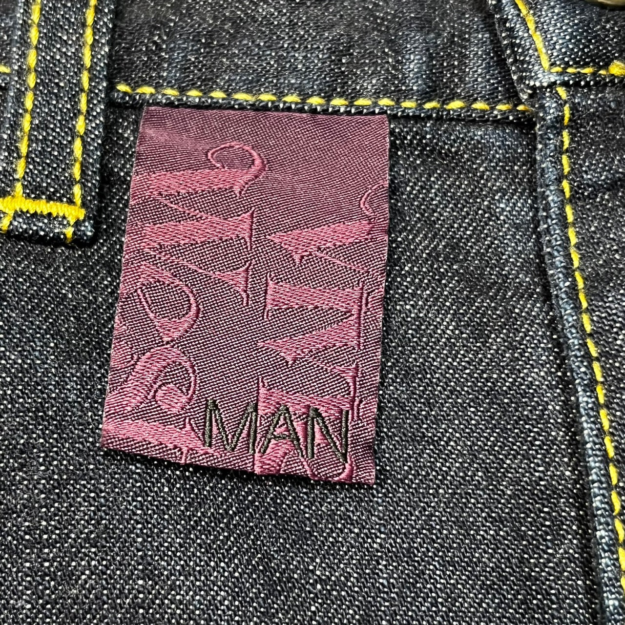 Vivienne Westwood MAN(ヴィヴィアンウエストウッドマン) オーブ刺繍ストレッチデニムパンツ/ロゴ/スキニー VW-KQ-71463 44(S程度) インディゴ