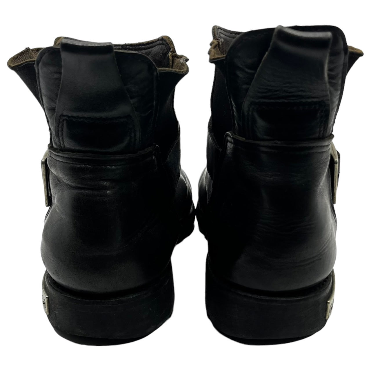 REDWING(レッドウィング) MotorcycleBoots モーターサイクル ブーツ サイドゴア エンジニア 977 9 1/2(27.5cm程度) ブラック 廃番モデル 2005年製造