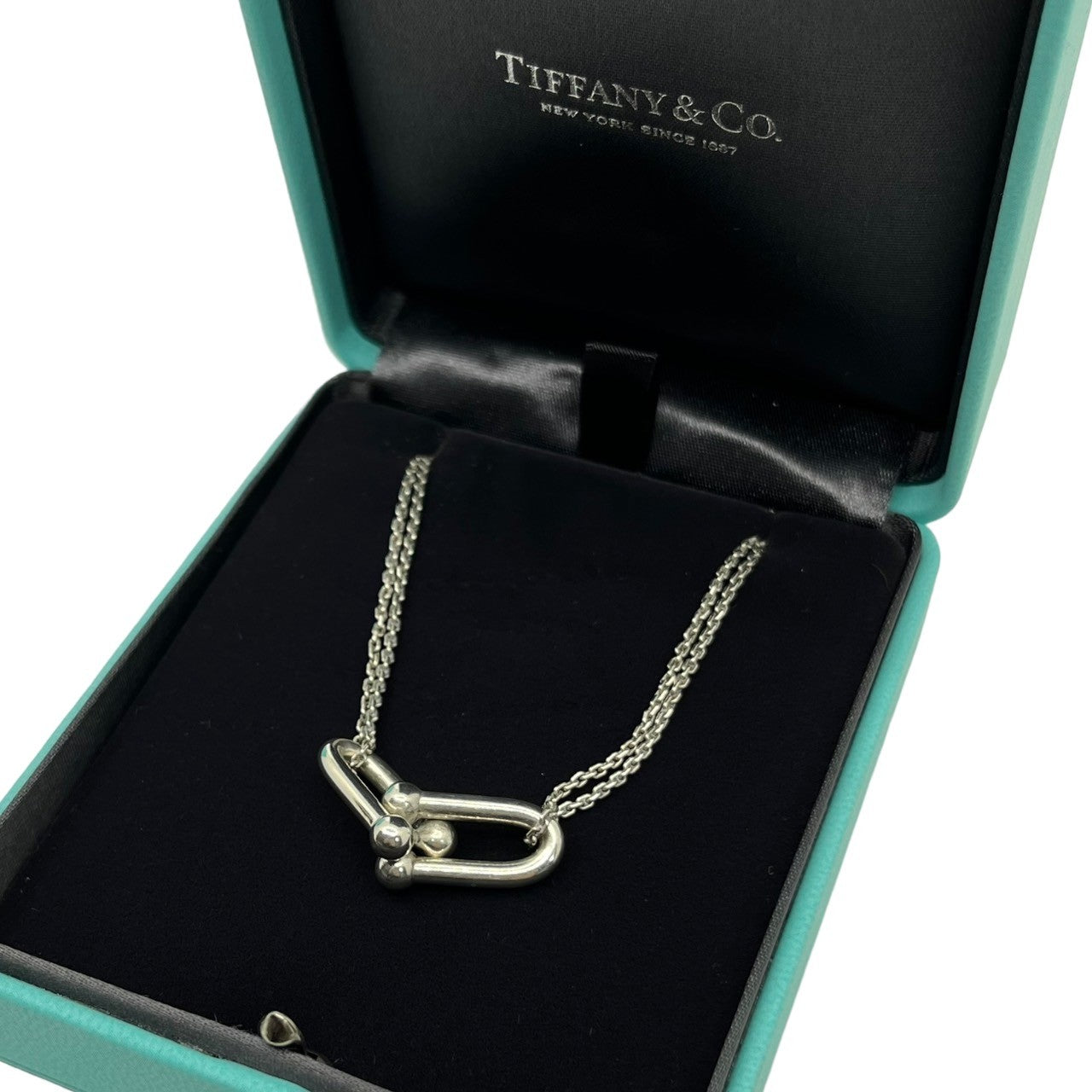 TIFFANY & CO.(ティファニー) large double link pendant ラージ ダブル リンク ペンダント チェーン  ネックレス 63104337 シルバー